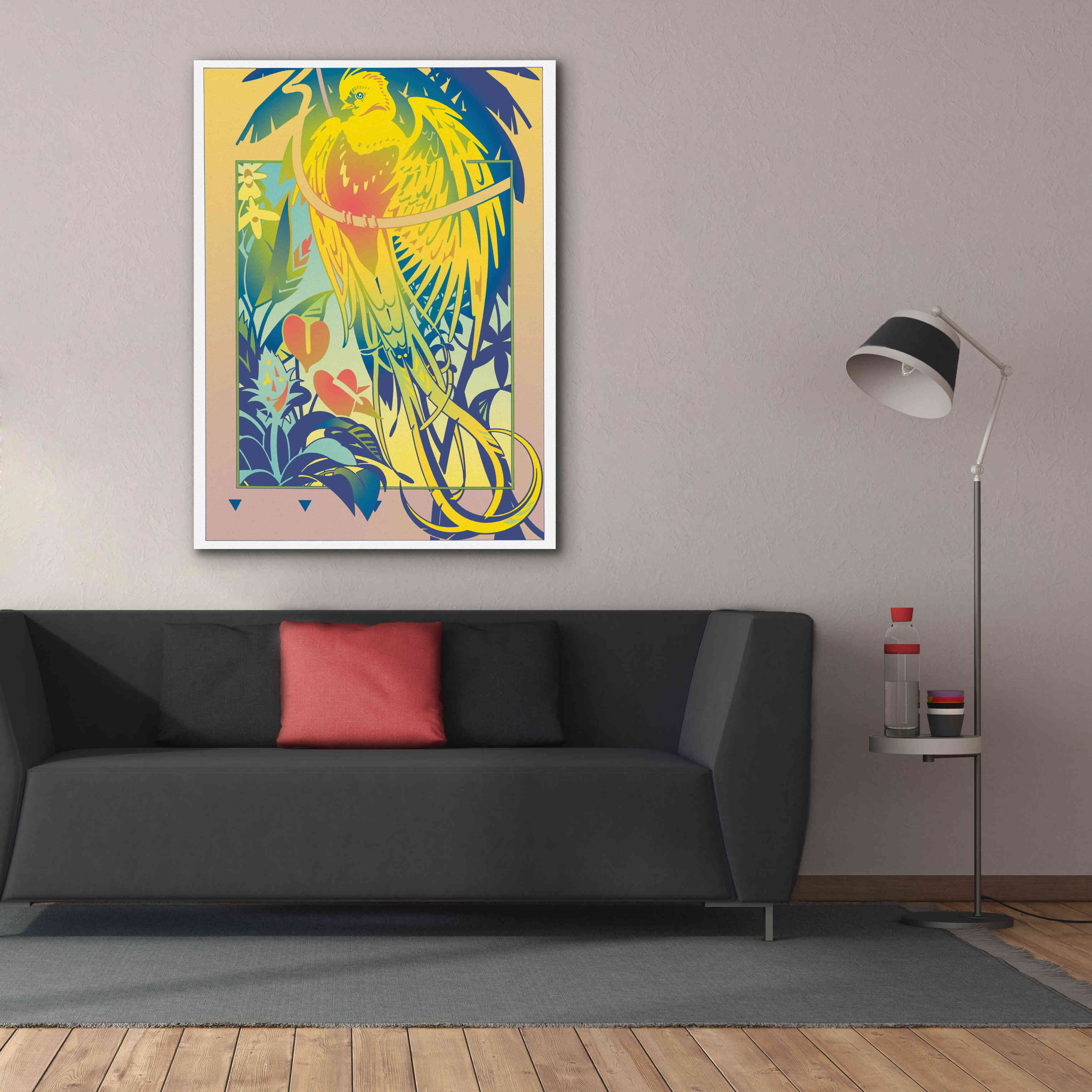 'Tropical Garden' by David Chestnutt, Giclee Canvas Wall Art,40 x 54