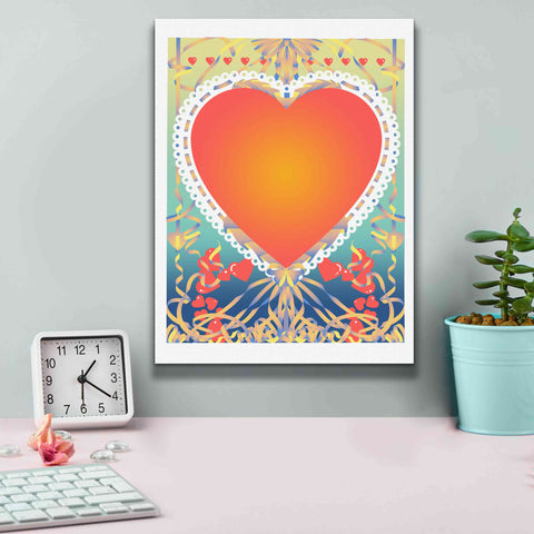 Image of 'Valentine Heart' by David Chestnutt, Giclee Canvas Wall Art,12 x 16