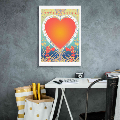 Image of 'Valentine Heart' by David Chestnutt, Giclee Canvas Wall Art,18 x 26