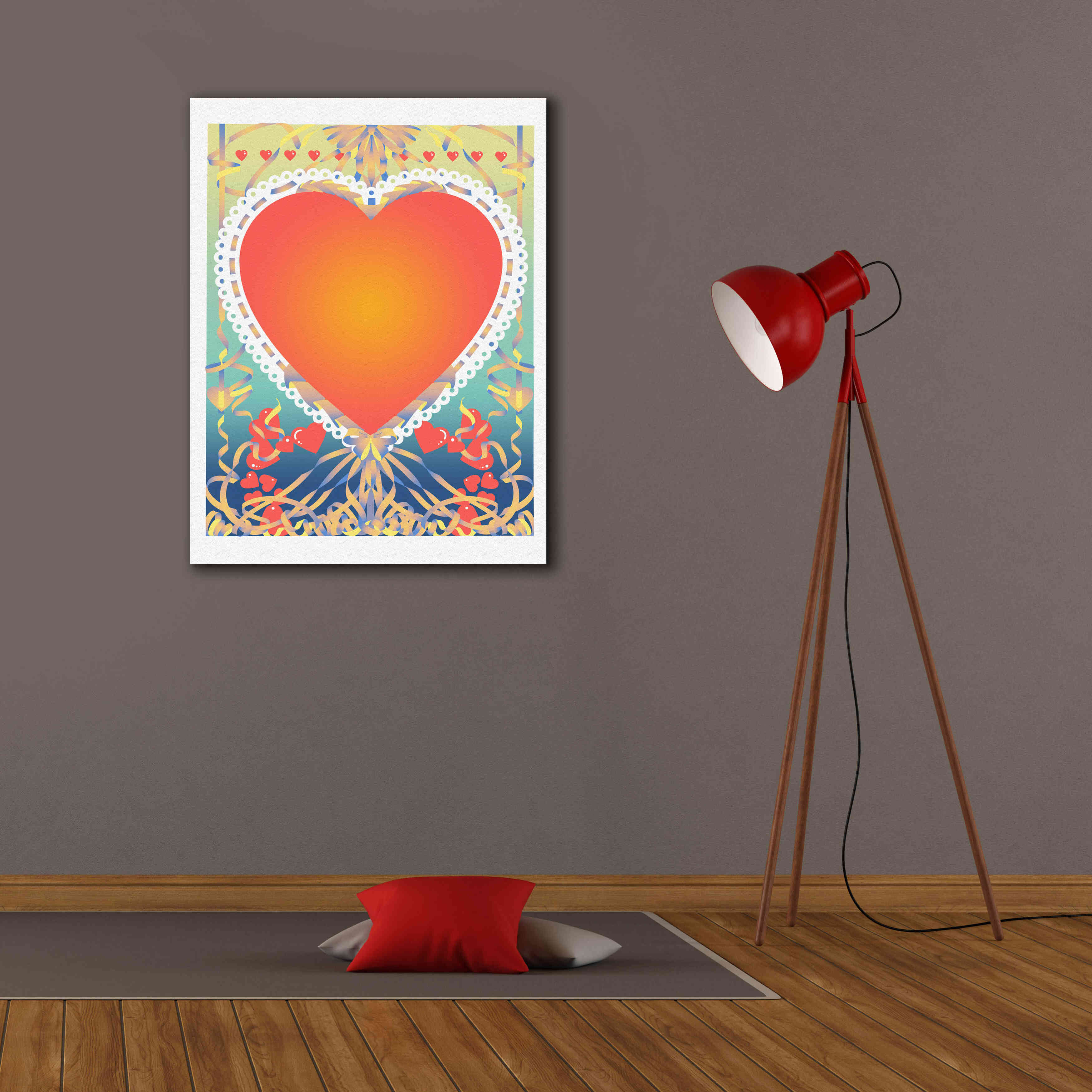 'Valentine Heart' by David Chestnutt, Giclee Canvas Wall Art,26 x 34