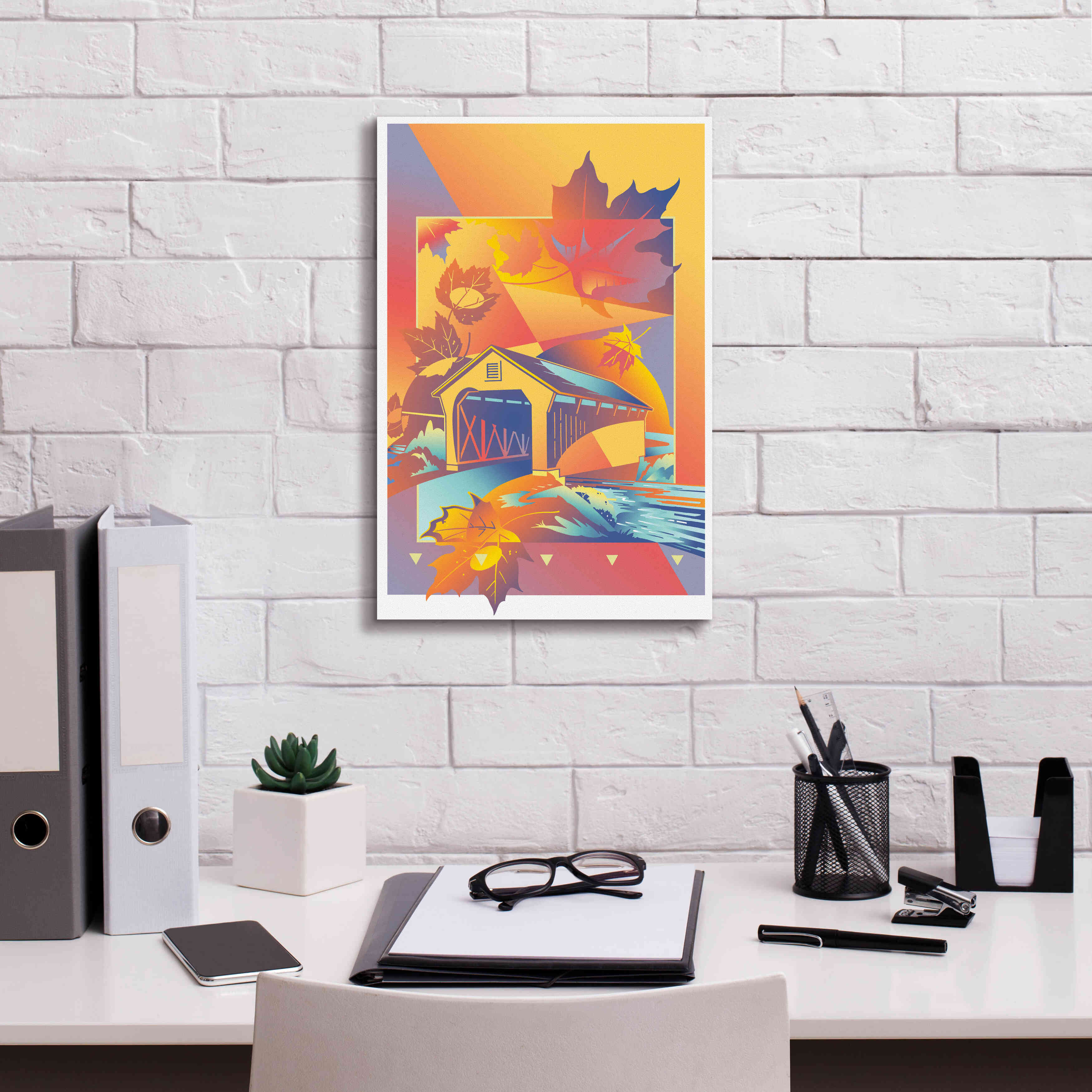 'Vermont' by David Chestnutt, Giclee Canvas Wall Art,12 x 18