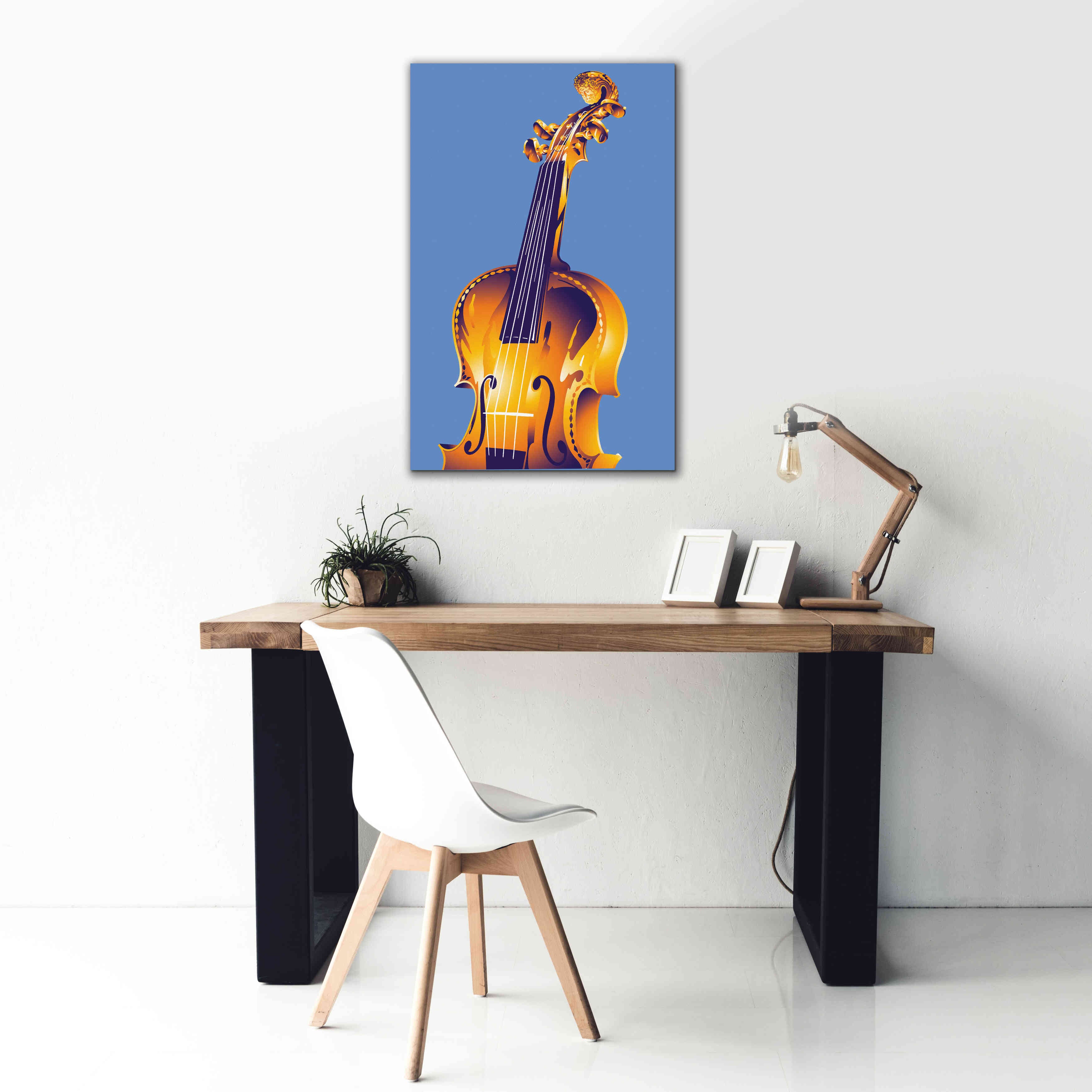 'Violin' by David Chestnutt, Giclee Canvas Wall Art,26 x 40