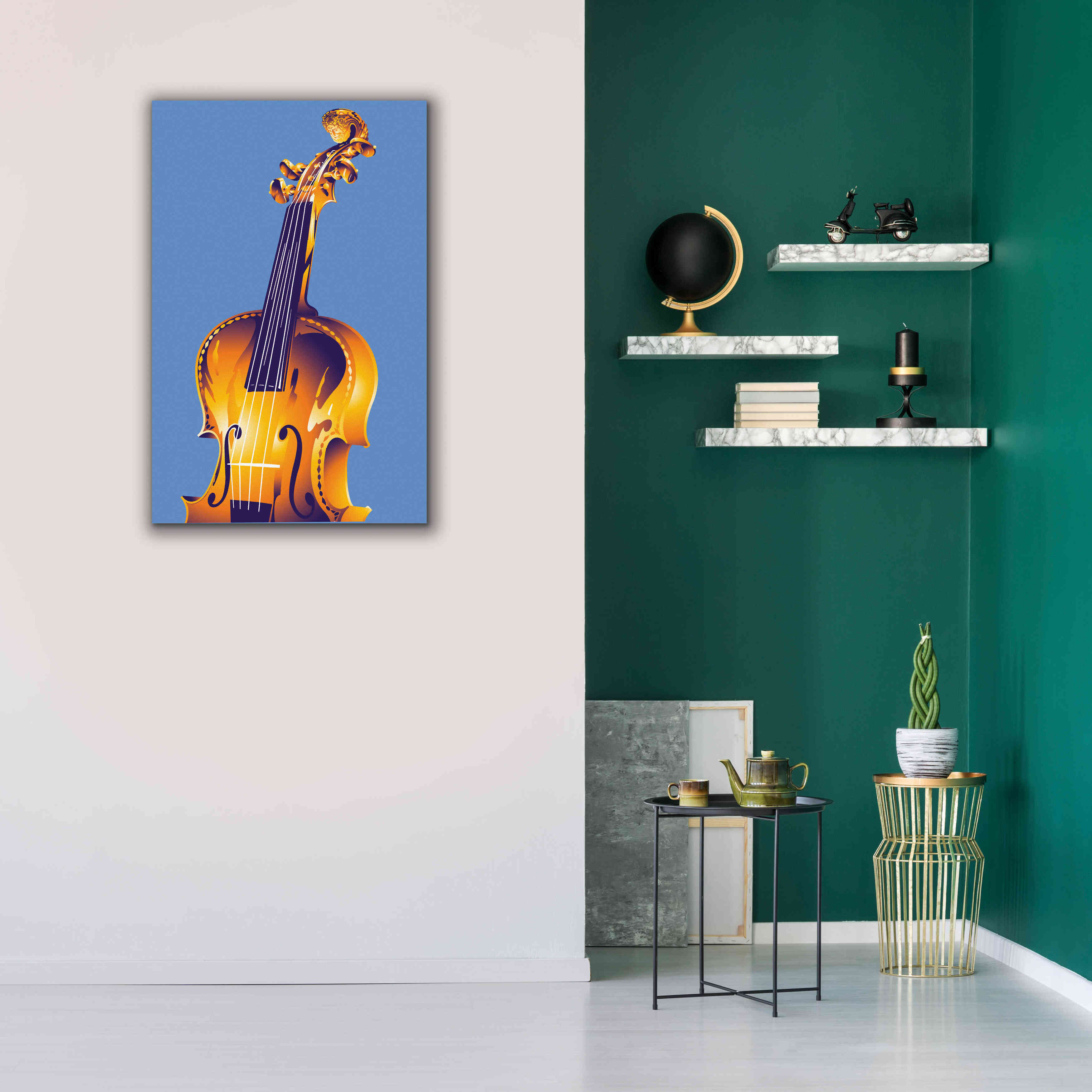 'Violin' by David Chestnutt, Giclee Canvas Wall Art,26 x 40