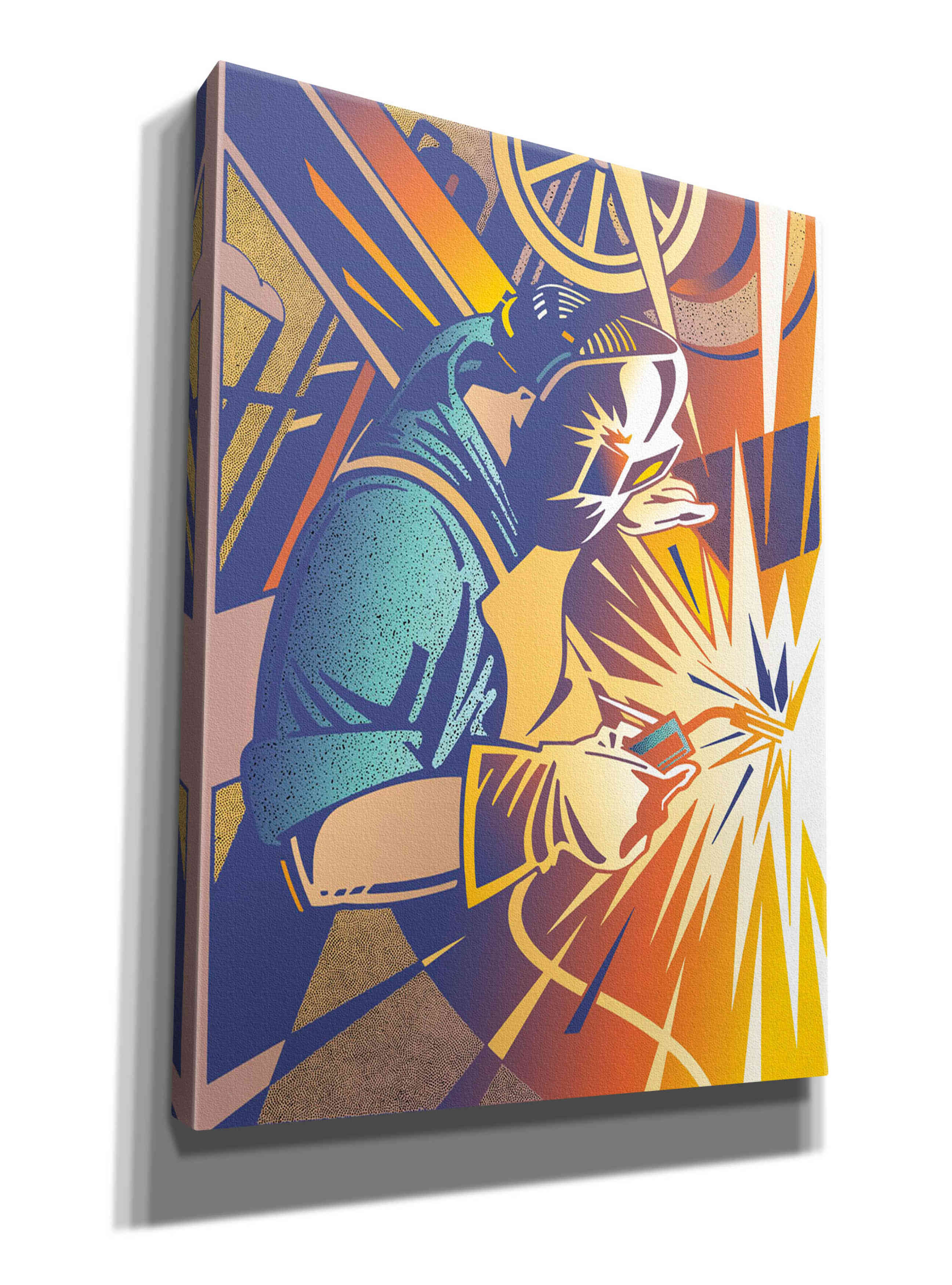 'Welder's Spark' by David Chestnutt, Giclee Canvas Wall Art