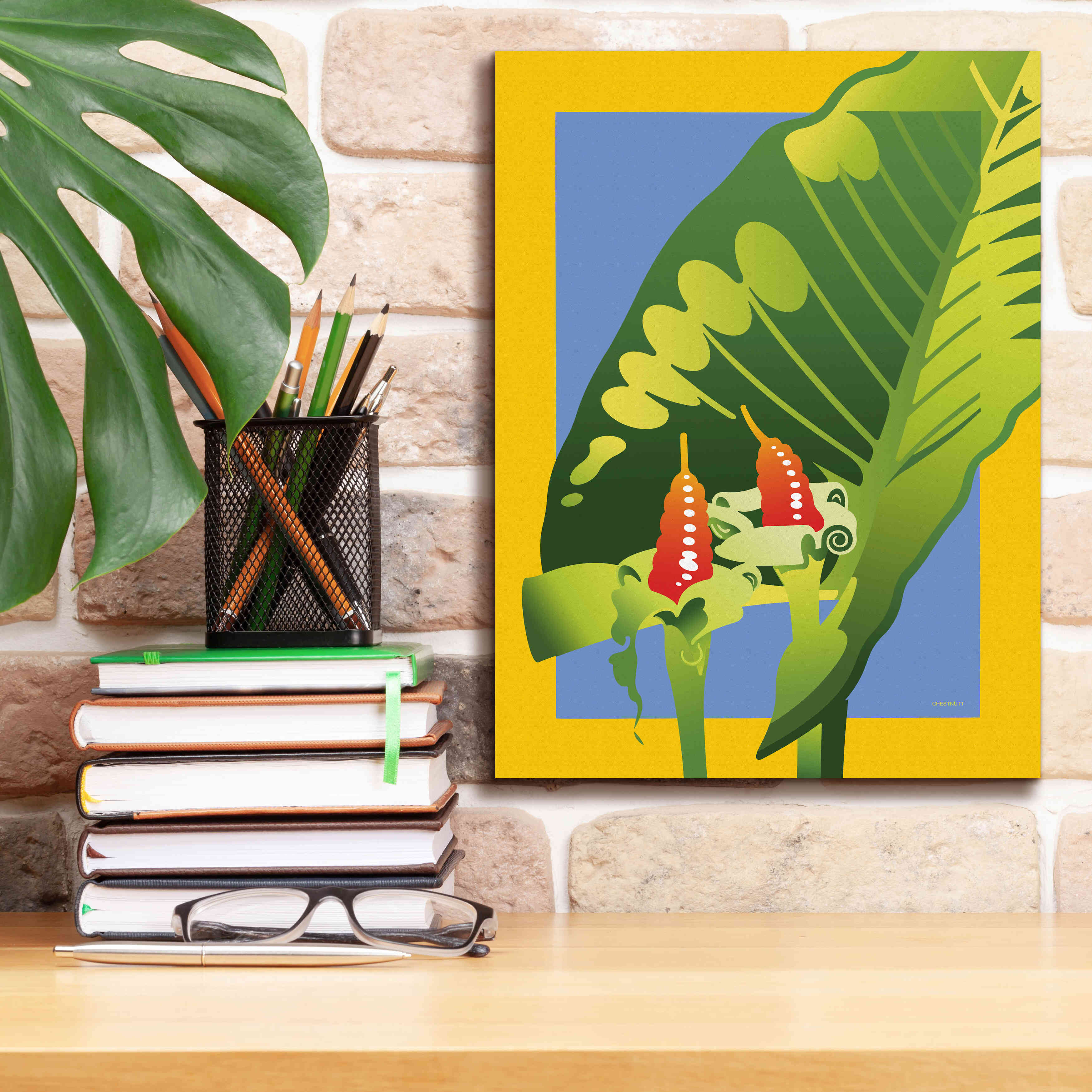 'Alocasia' by David Chestnutt, Giclee Canvas Wall Art,12 x 16
