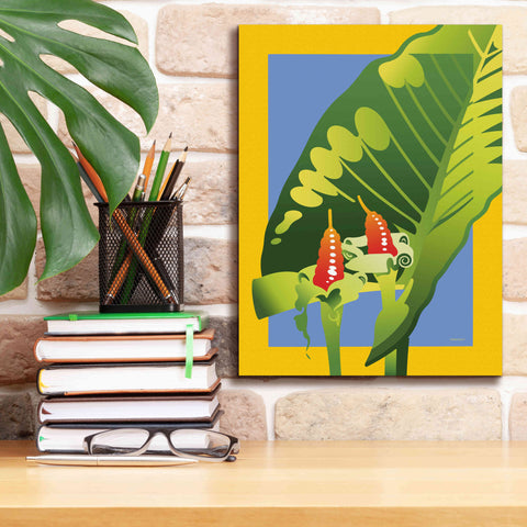 Image of 'Alocasia' by David Chestnutt, Giclee Canvas Wall Art,12 x 16