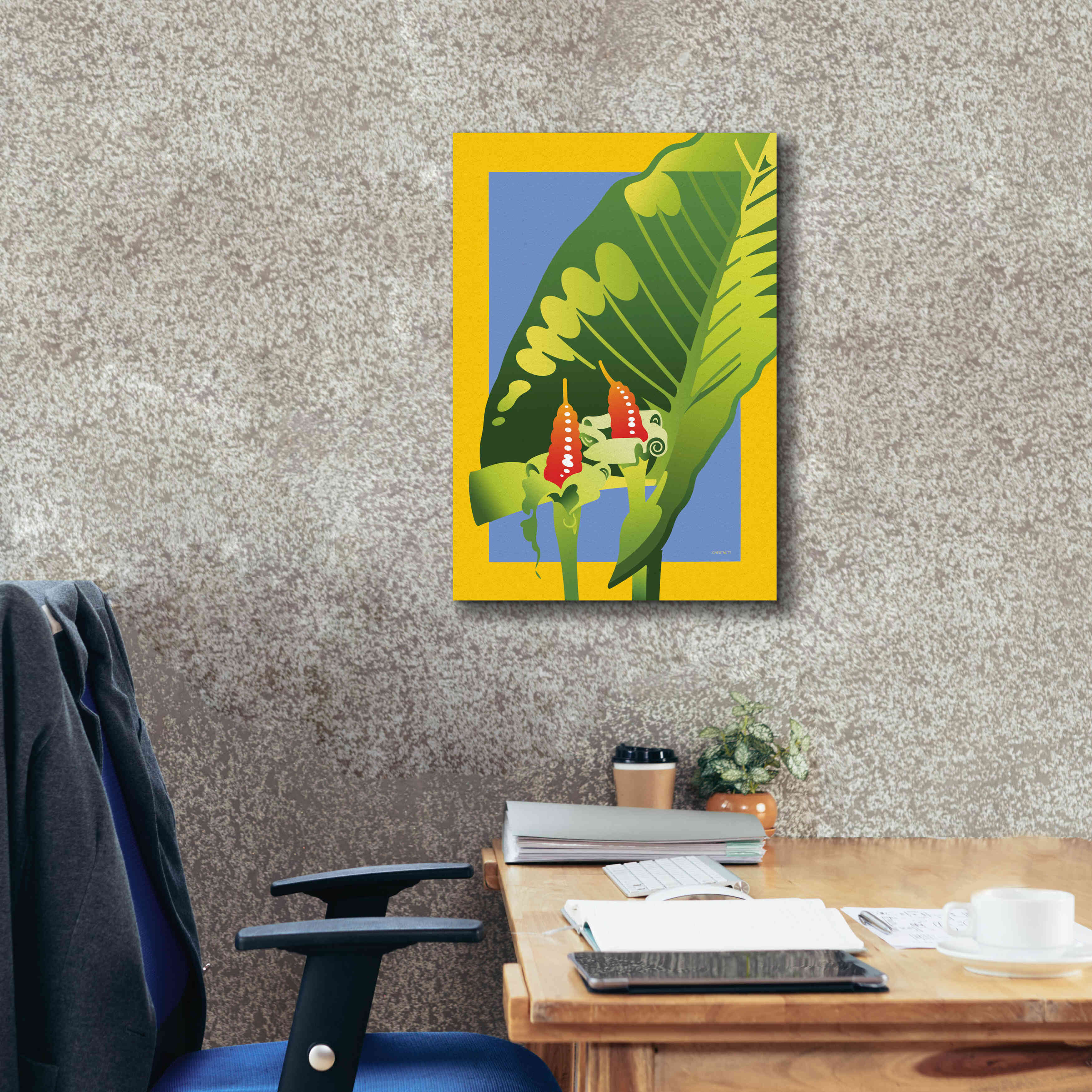 'Alocasia' by David Chestnutt, Giclee Canvas Wall Art,18 x 26