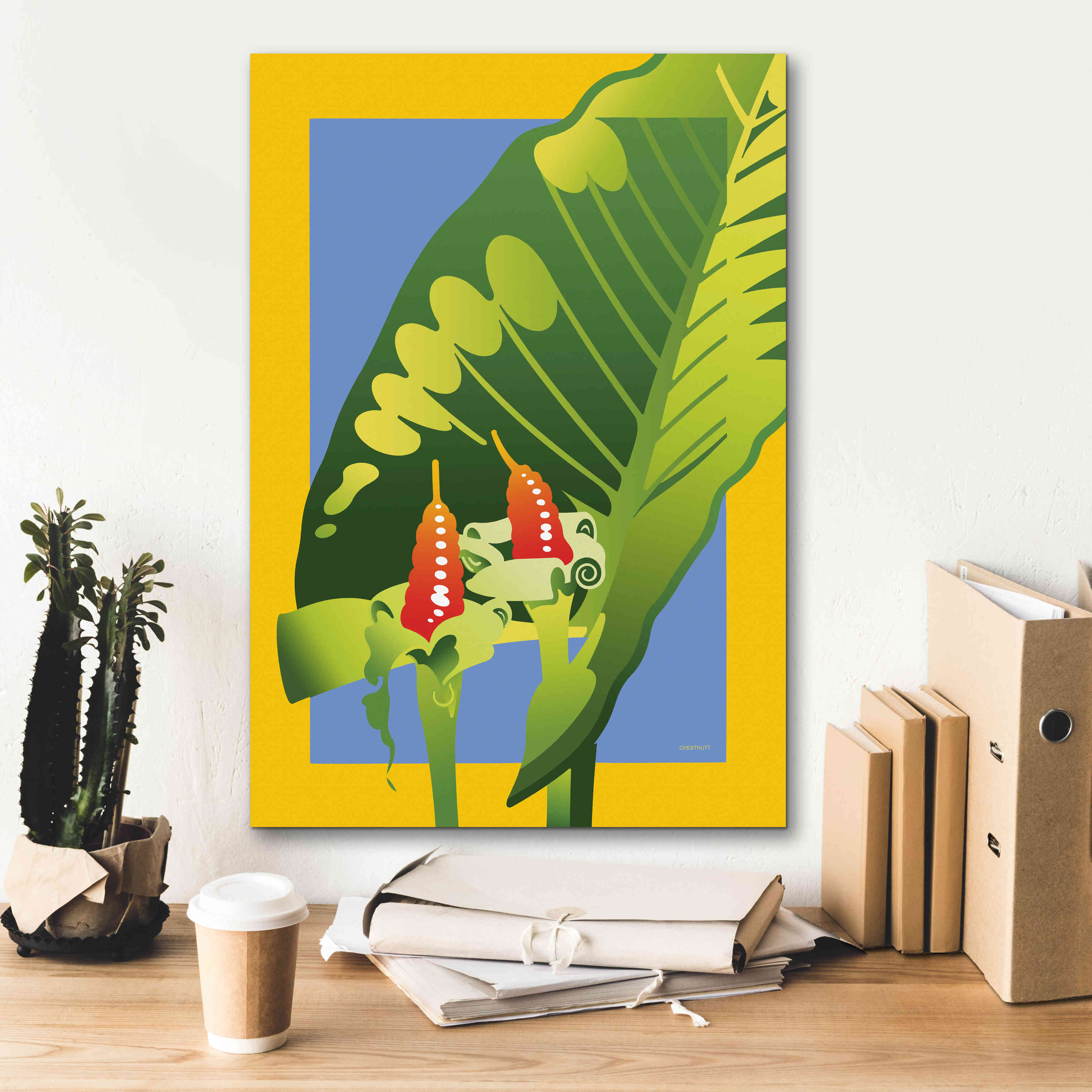 'Alocasia' by David Chestnutt, Giclee Canvas Wall Art,18 x 26