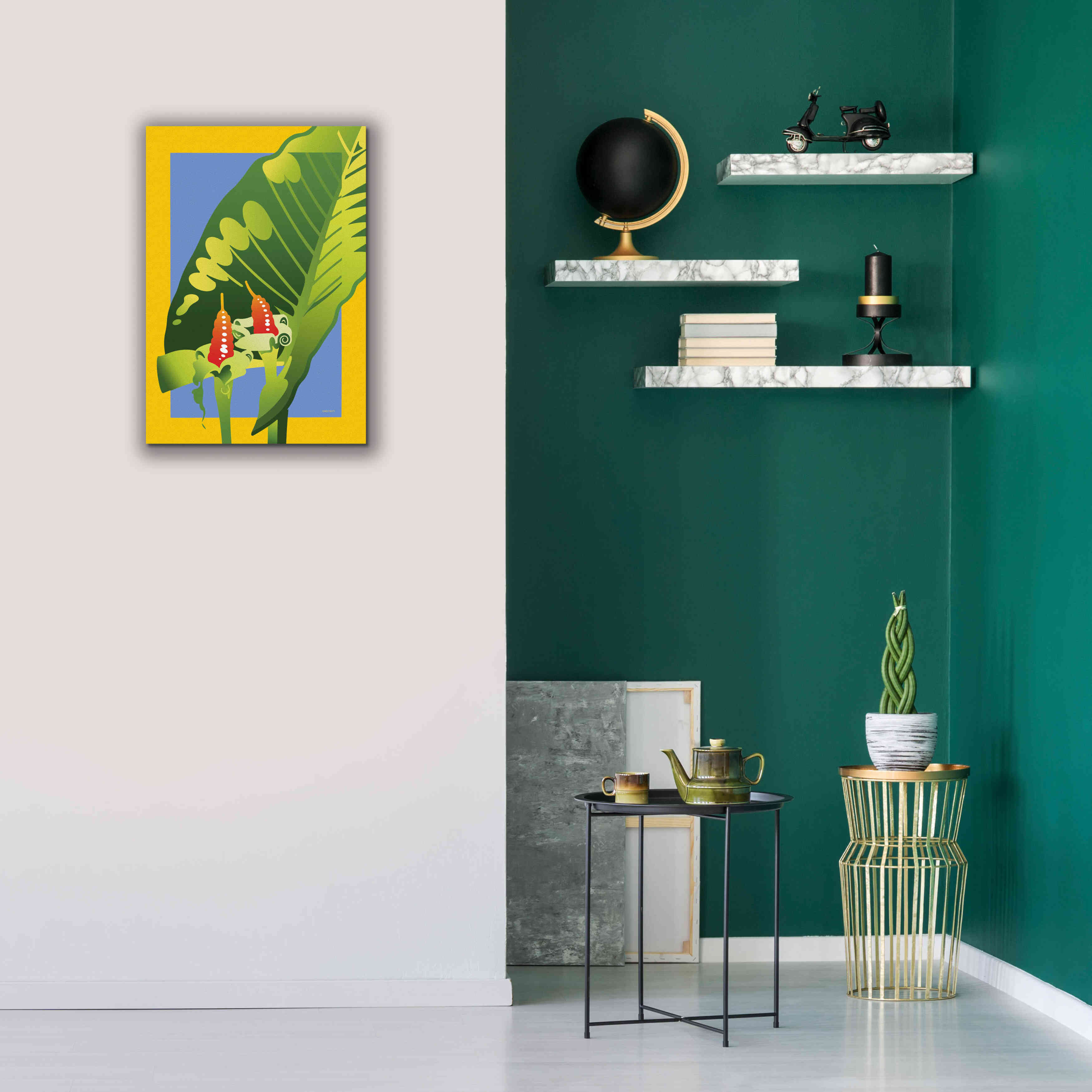 'Alocasia' by David Chestnutt, Giclee Canvas Wall Art,18 x 26