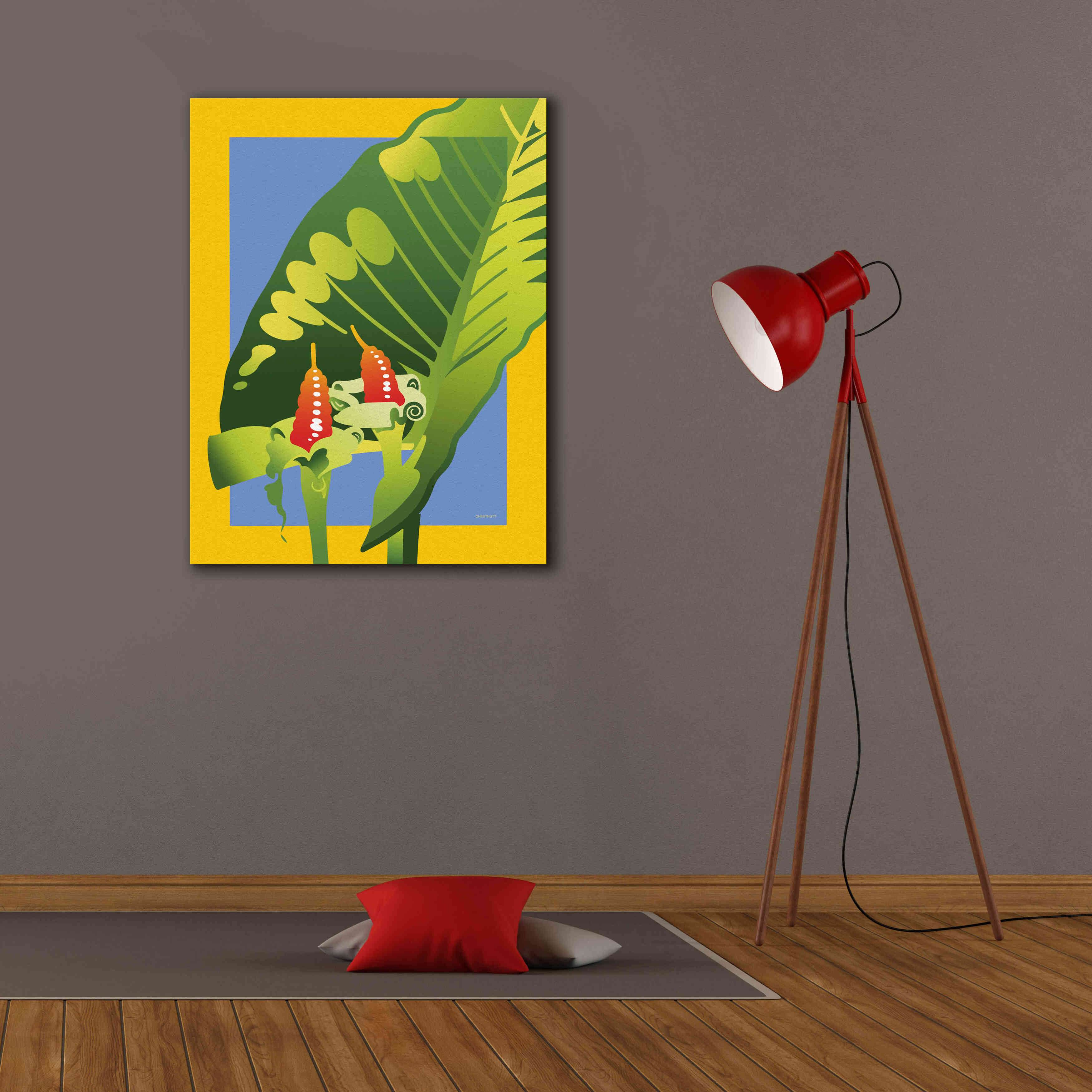'Alocasia' by David Chestnutt, Giclee Canvas Wall Art,26 x 34