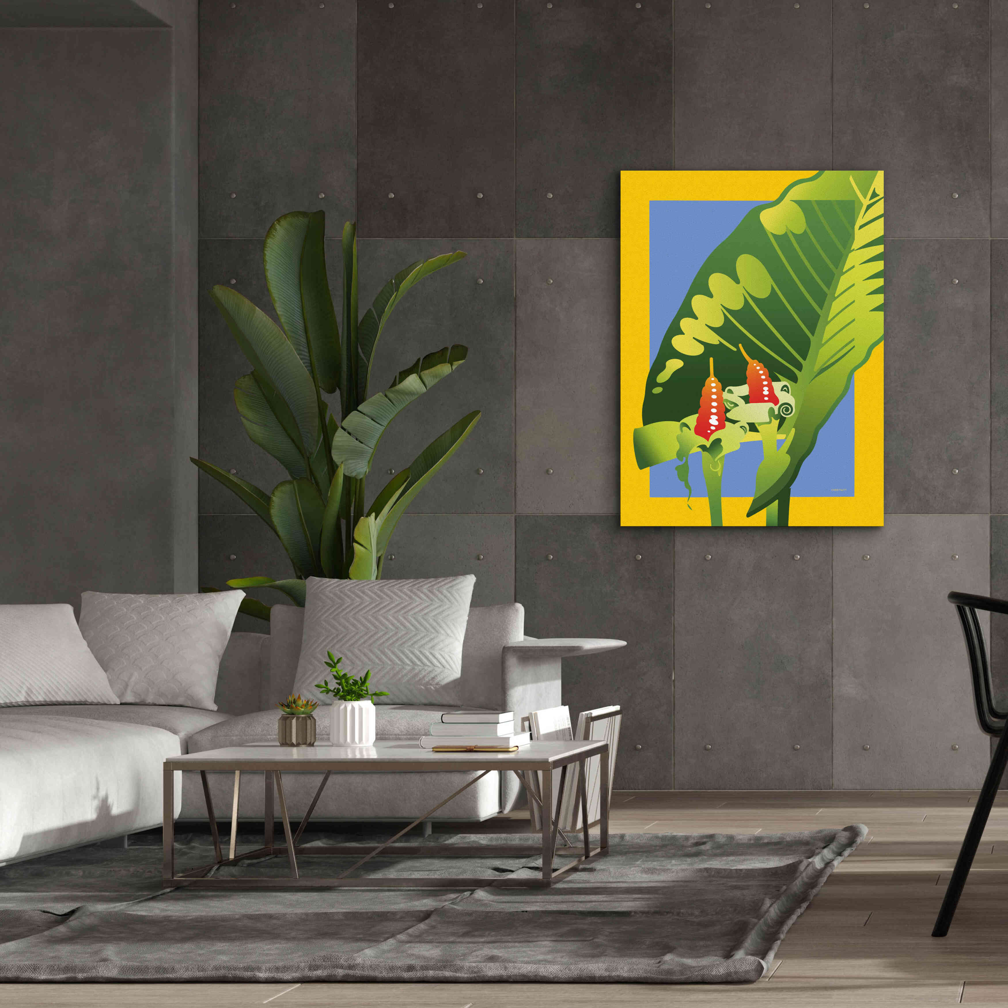 'Alocasia' by David Chestnutt, Giclee Canvas Wall Art,40 x 54