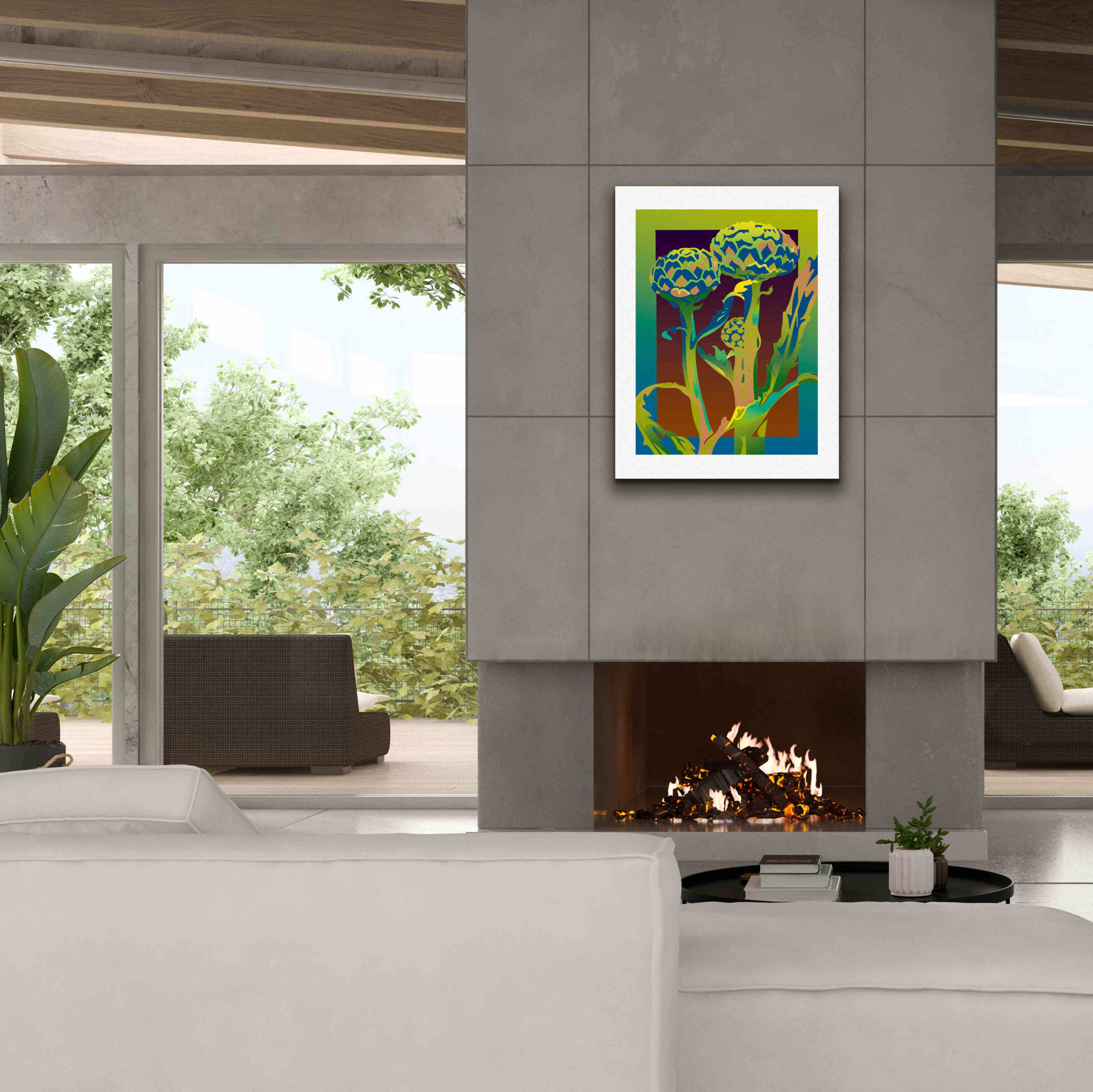 'Artichoke' by David Chestnutt, Giclee Canvas Wall Art,26 x 34