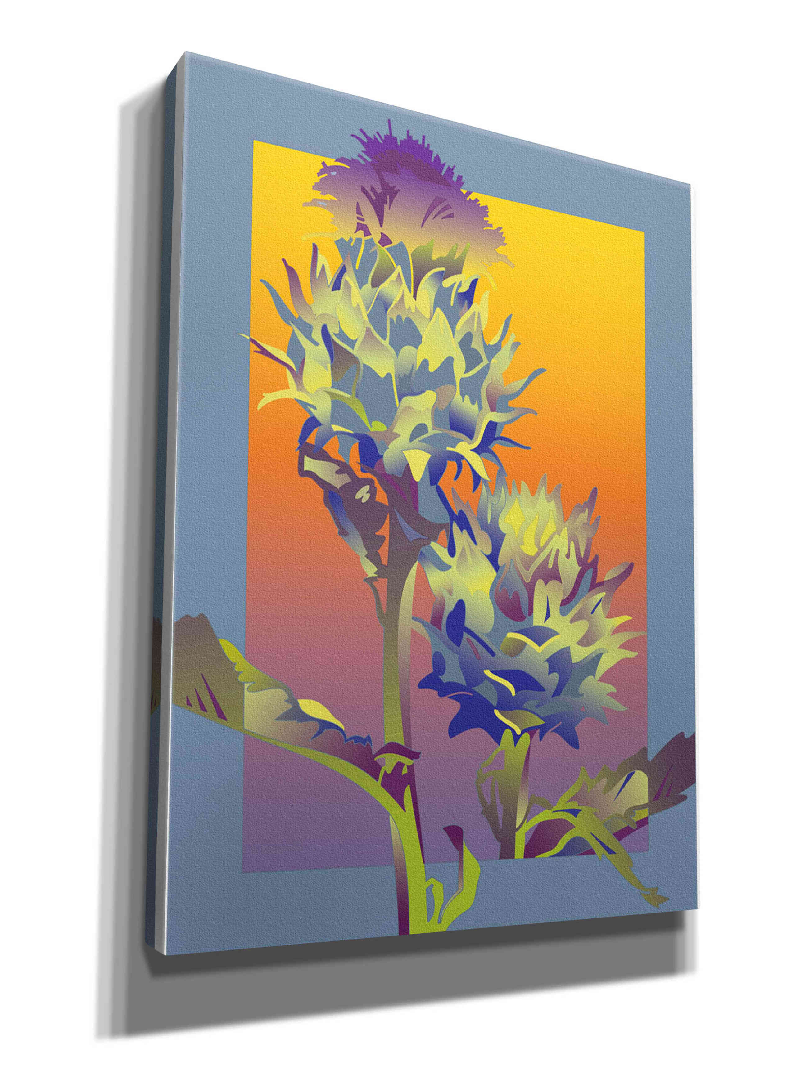 'Blue Thistle' by David Chestnutt, Giclee Canvas Wall Art