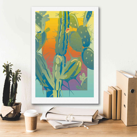 Image of 'Cactus' by David Chestnutt, Giclee Canvas Wall Art,18 x 26