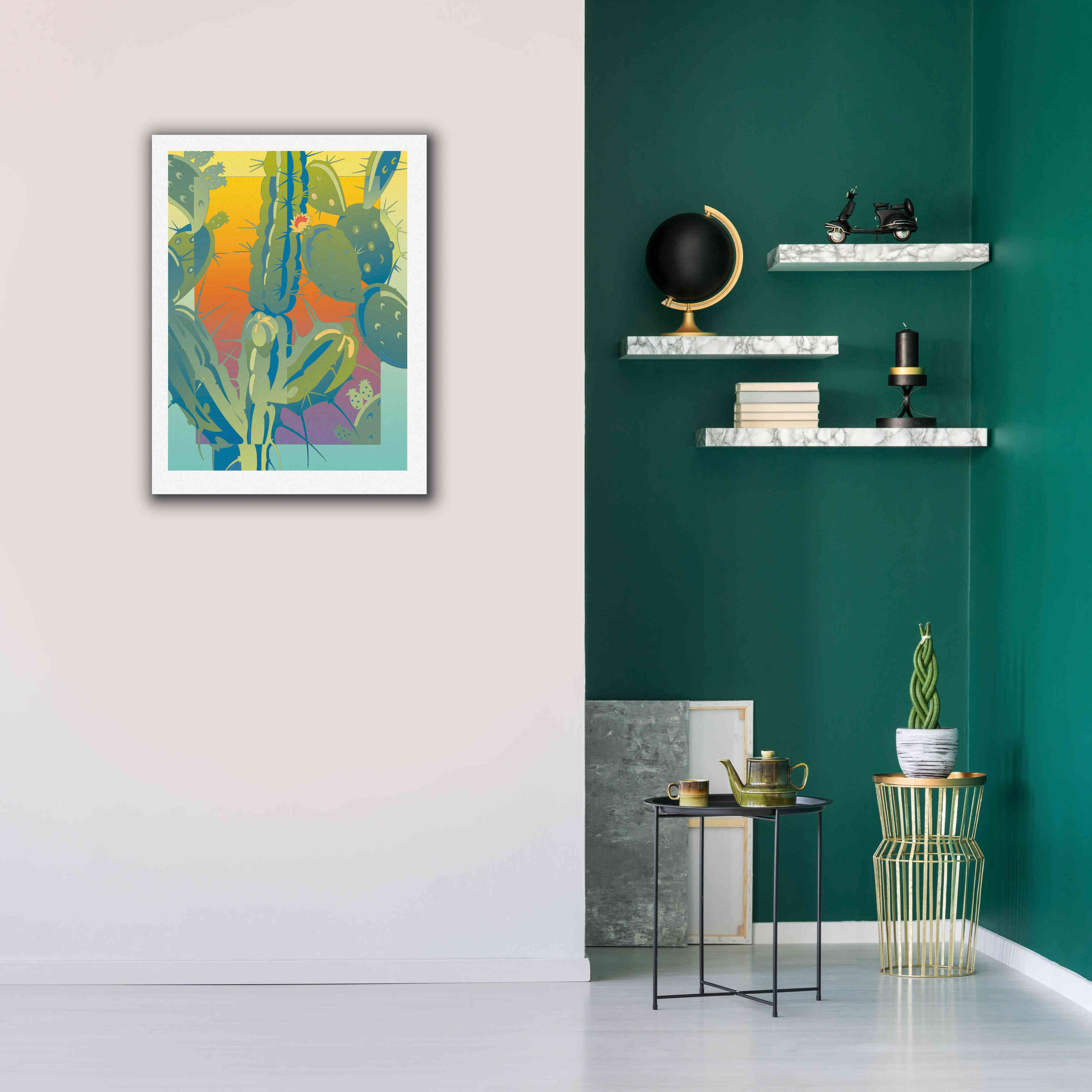 'Cactus' by David Chestnutt, Giclee Canvas Wall Art,26 x 34