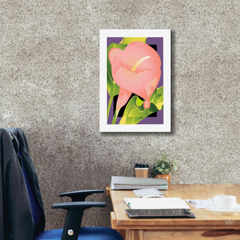 Image of 'Calla Pink' by David Chestnutt, Giclee Canvas Wall Art,18 x 26