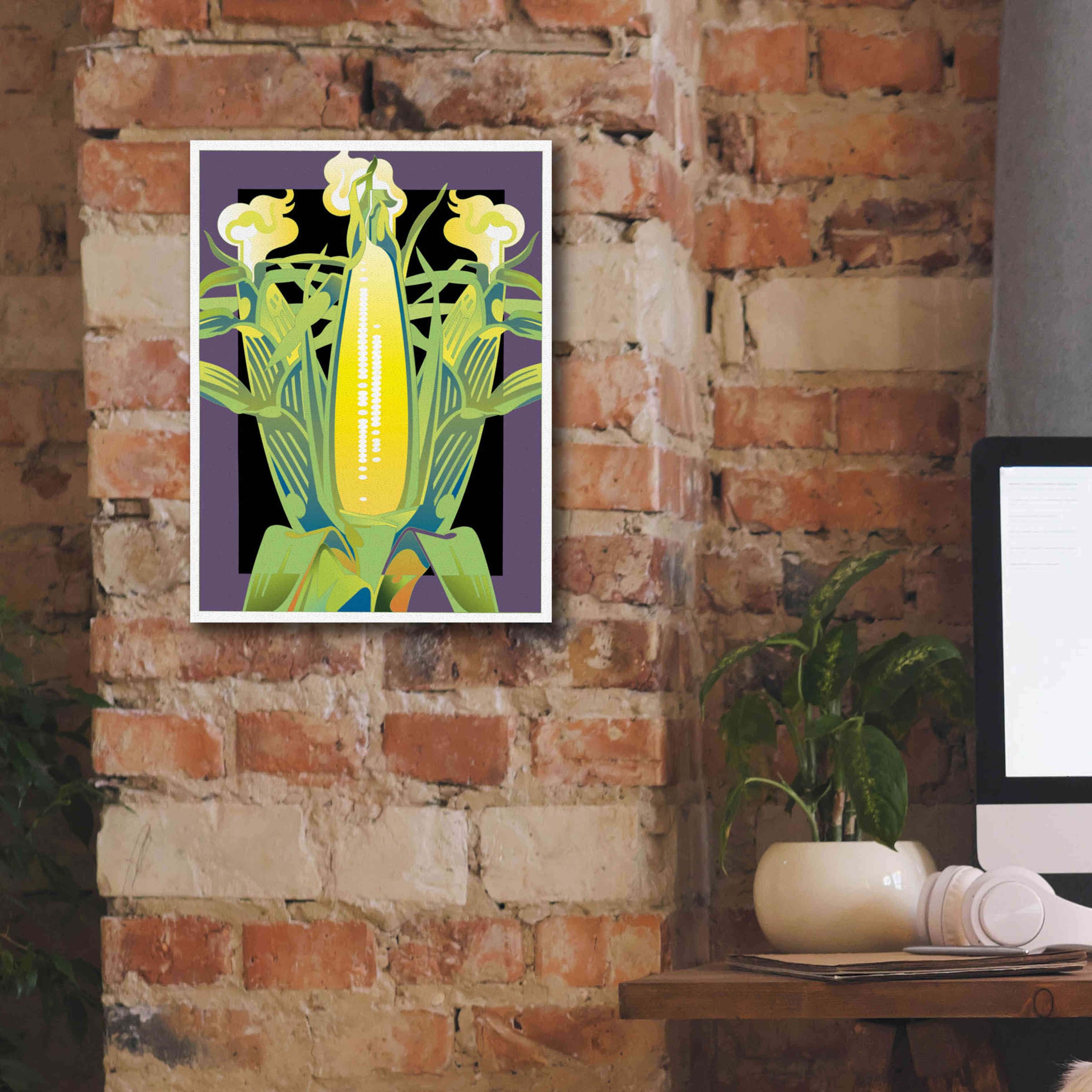 'Corn' by David Chestnutt, Giclee Canvas Wall Art,12 x 16