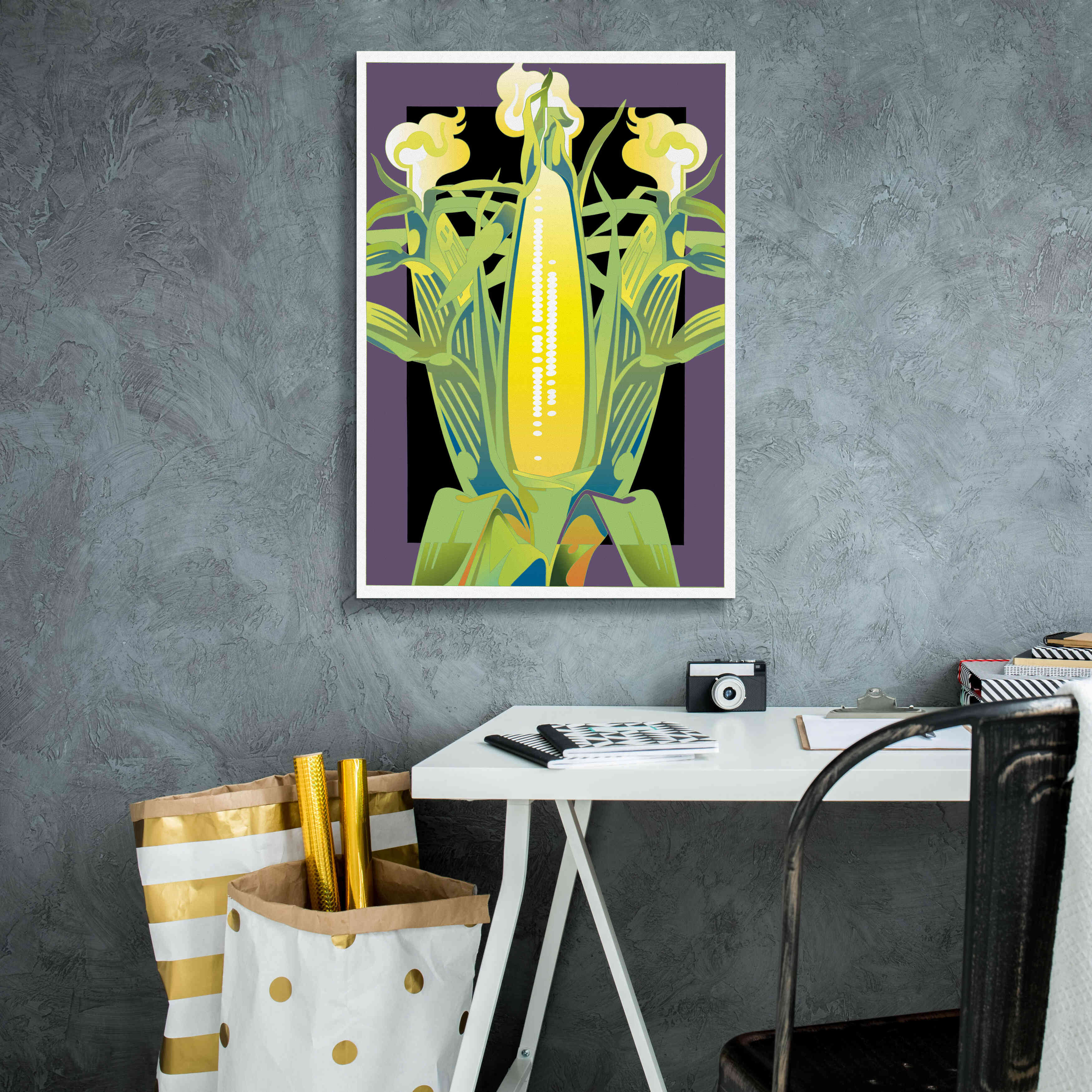'Corn' by David Chestnutt, Giclee Canvas Wall Art,18 x 26