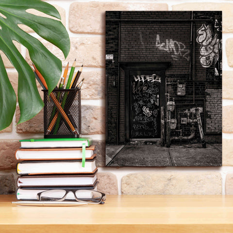 Image of 'Alleyway Pipes No 4' by Brian Carson, Giclee Canvas Wall Art,12 x 16