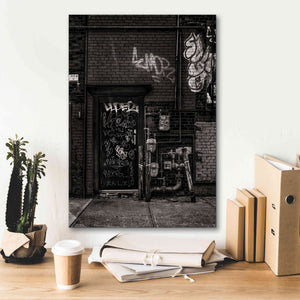 'Alleyway Pipes No 4' by Brian Carson, Giclee Canvas Wall Art,18 x 26