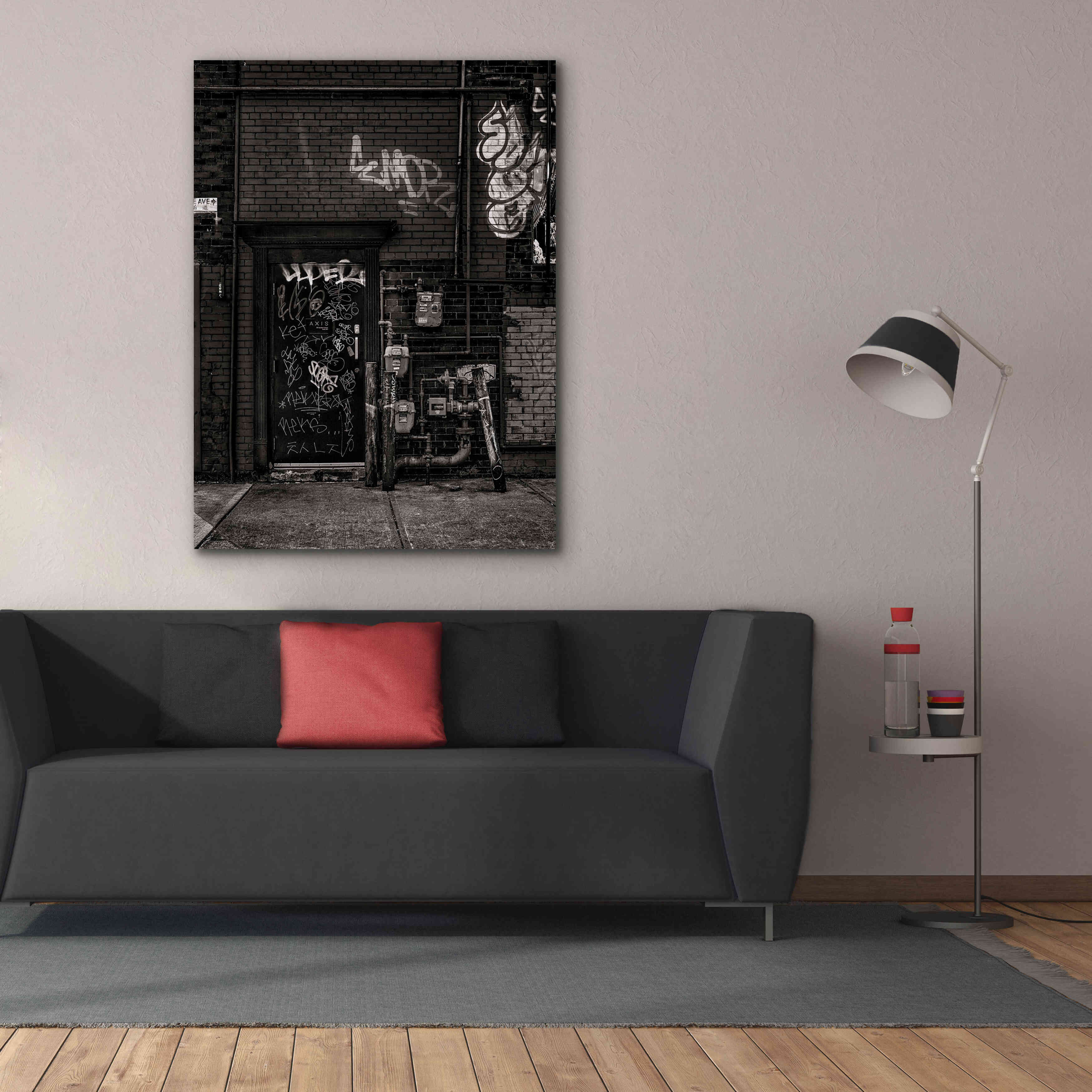 'Alleyway Pipes No 4' by Brian Carson, Giclee Canvas Wall Art,40 x 54