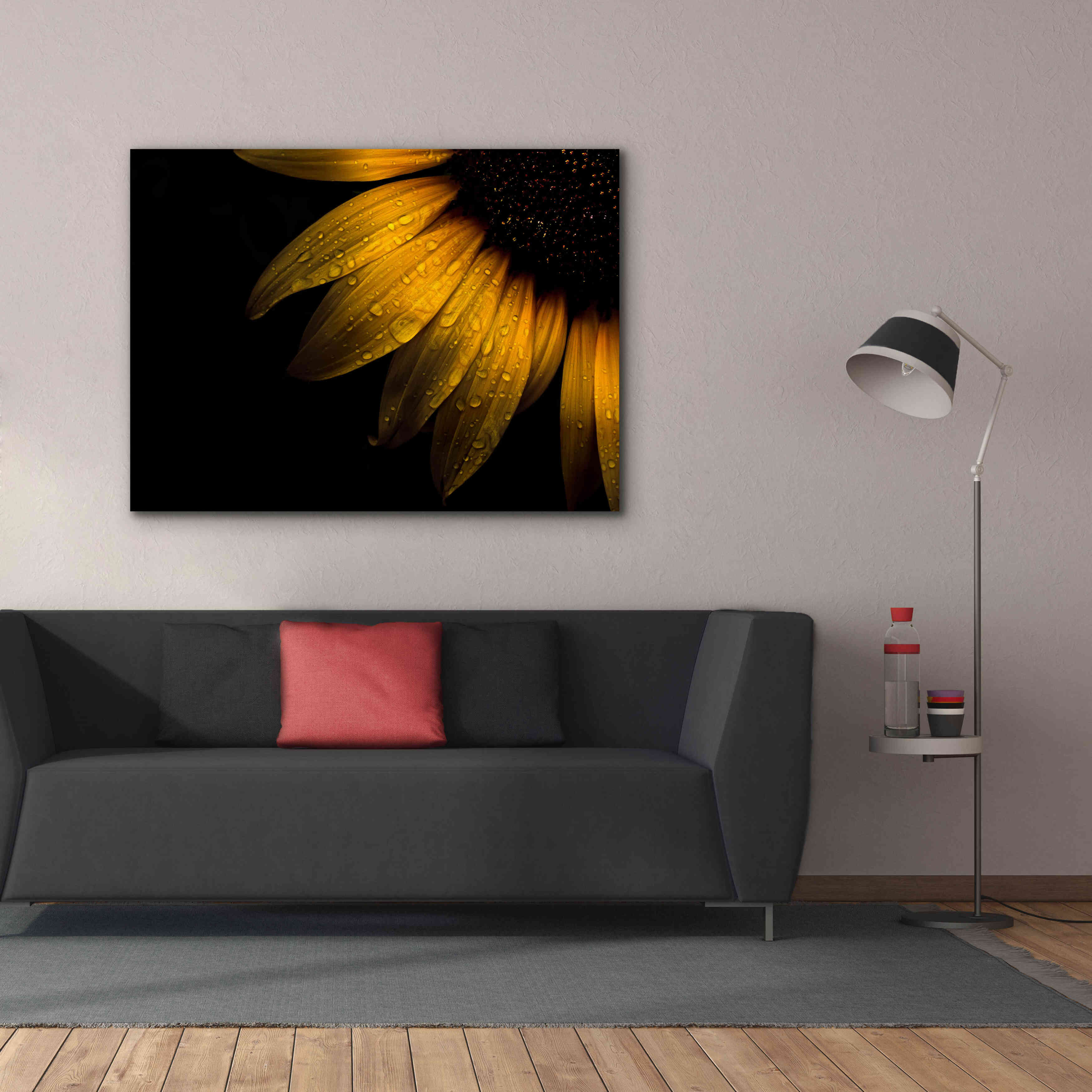 'Backyard Flowers 28 Sunflower' by Brian Carson, Giclee Canvas Wall Art,54 x 40