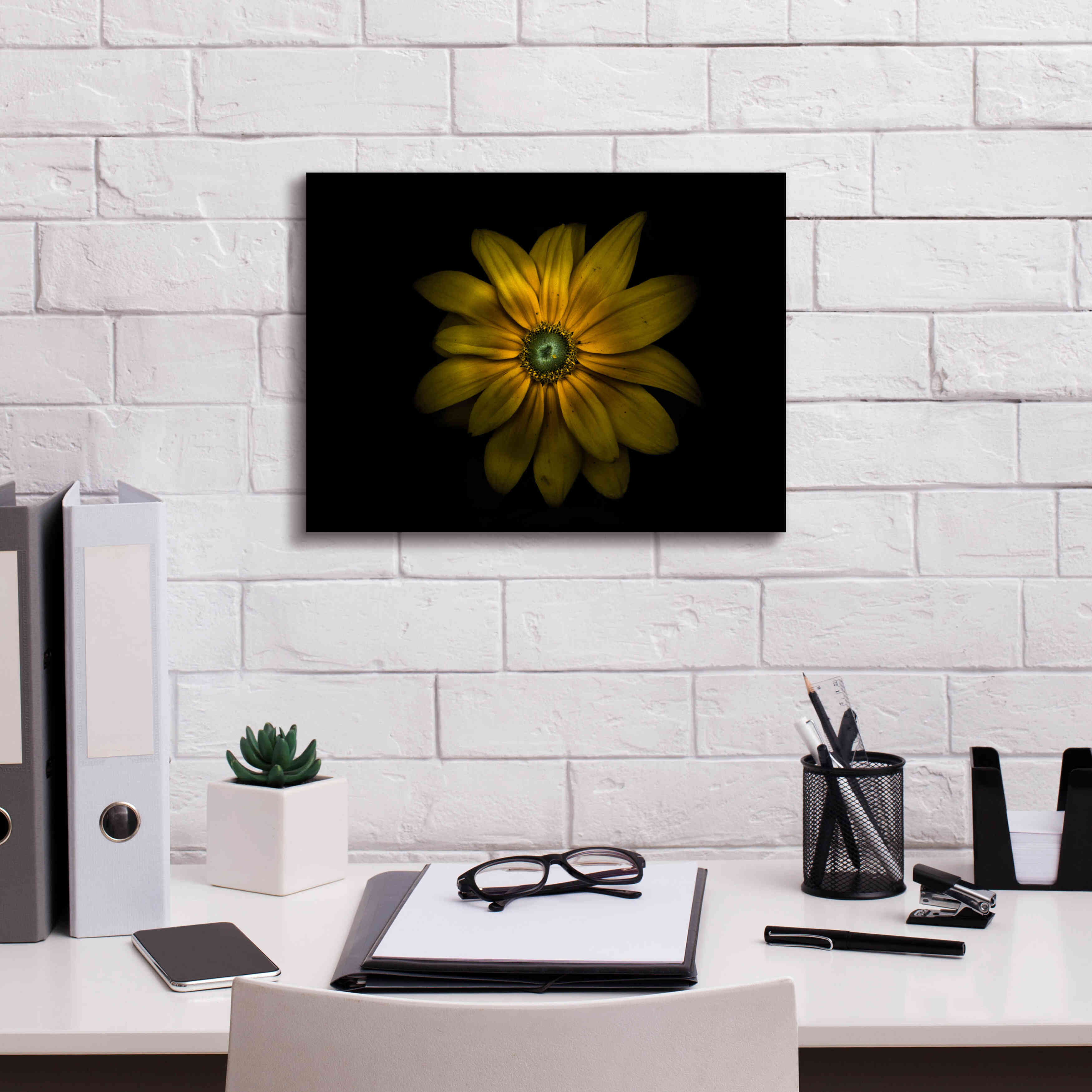 'Backyard Flowers 34 Color Version' by Brian Carson, Giclee Canvas Wall Art,16 x 12