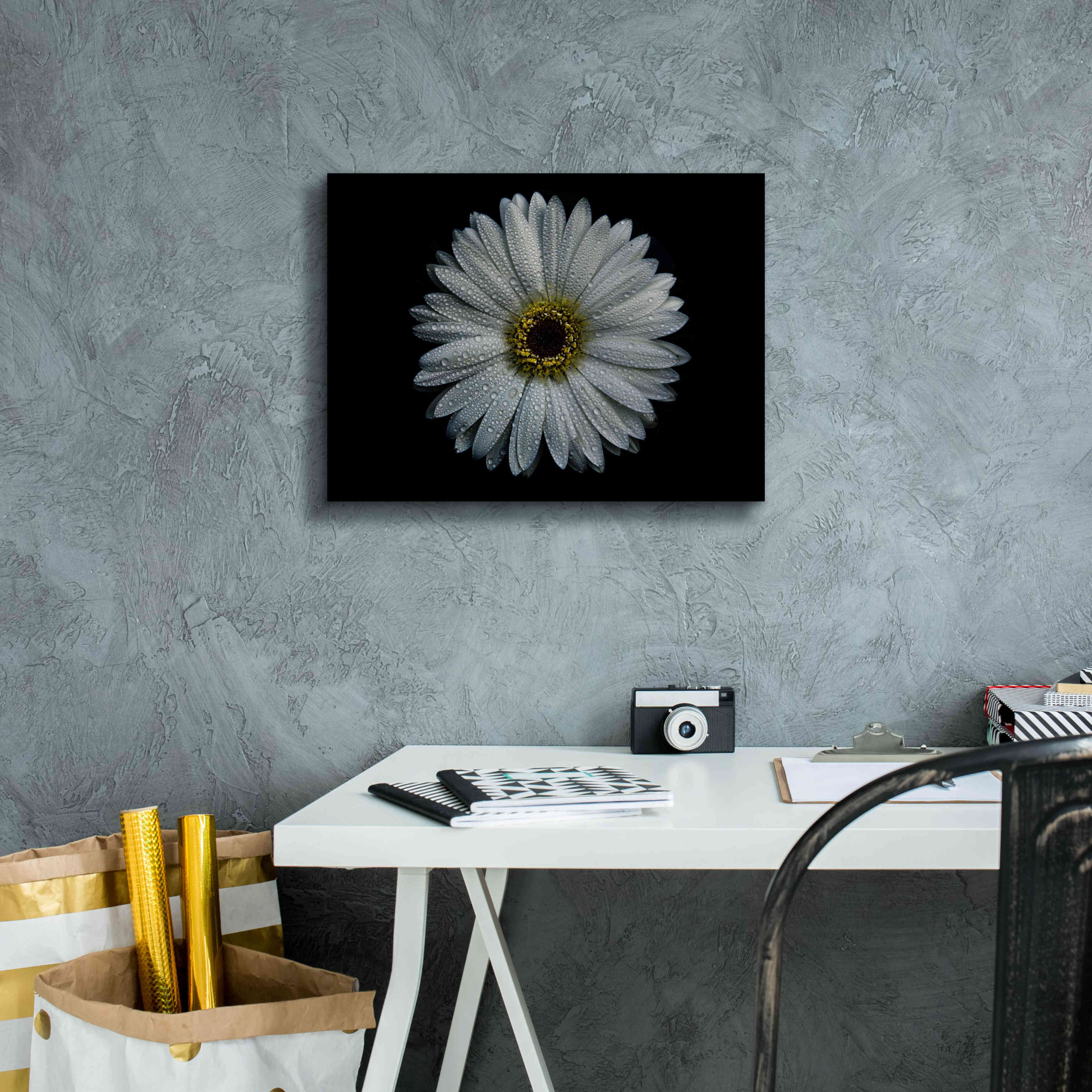 'Backyard Flowers 71 Color Version' by Brian Carson, Giclee Canvas Wall Art,16 x 12