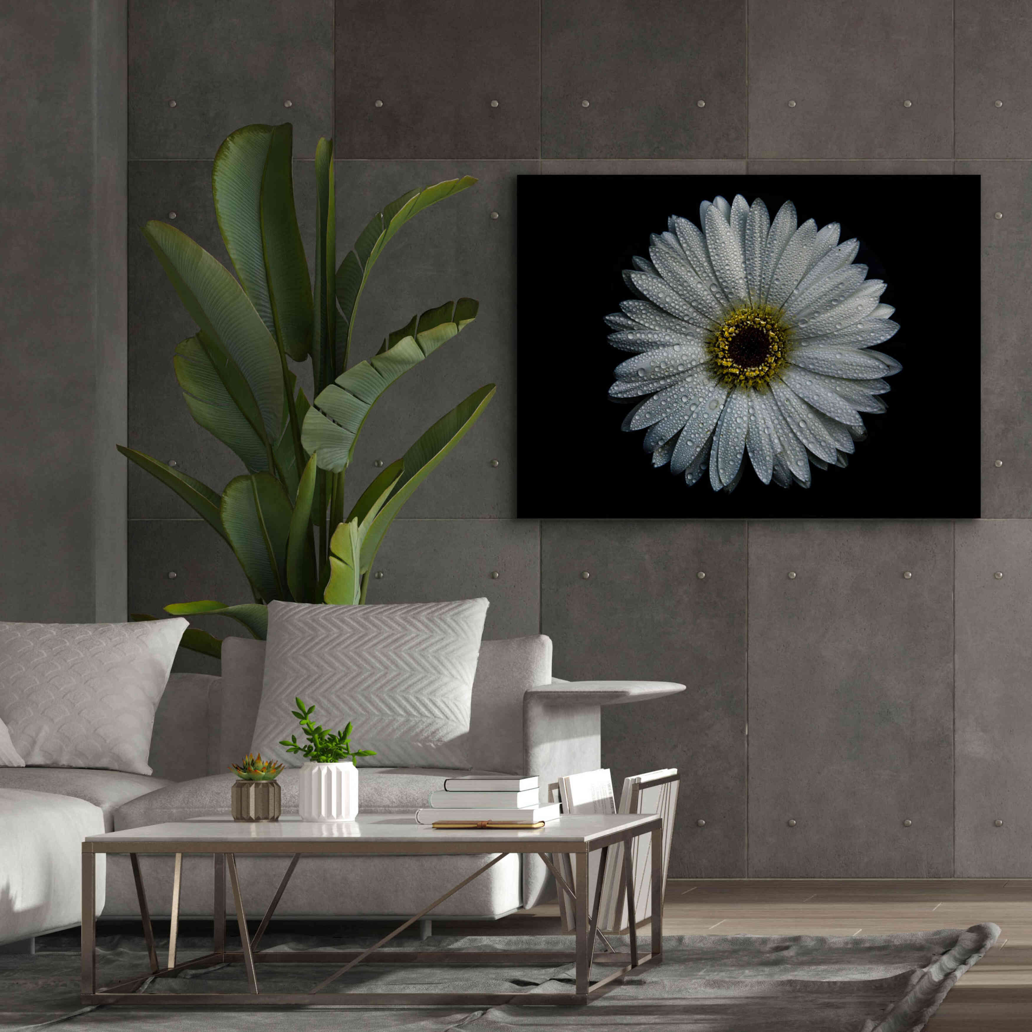 'Backyard Flowers 71 Color Version' by Brian Carson, Giclee Canvas Wall Art,54 x 40