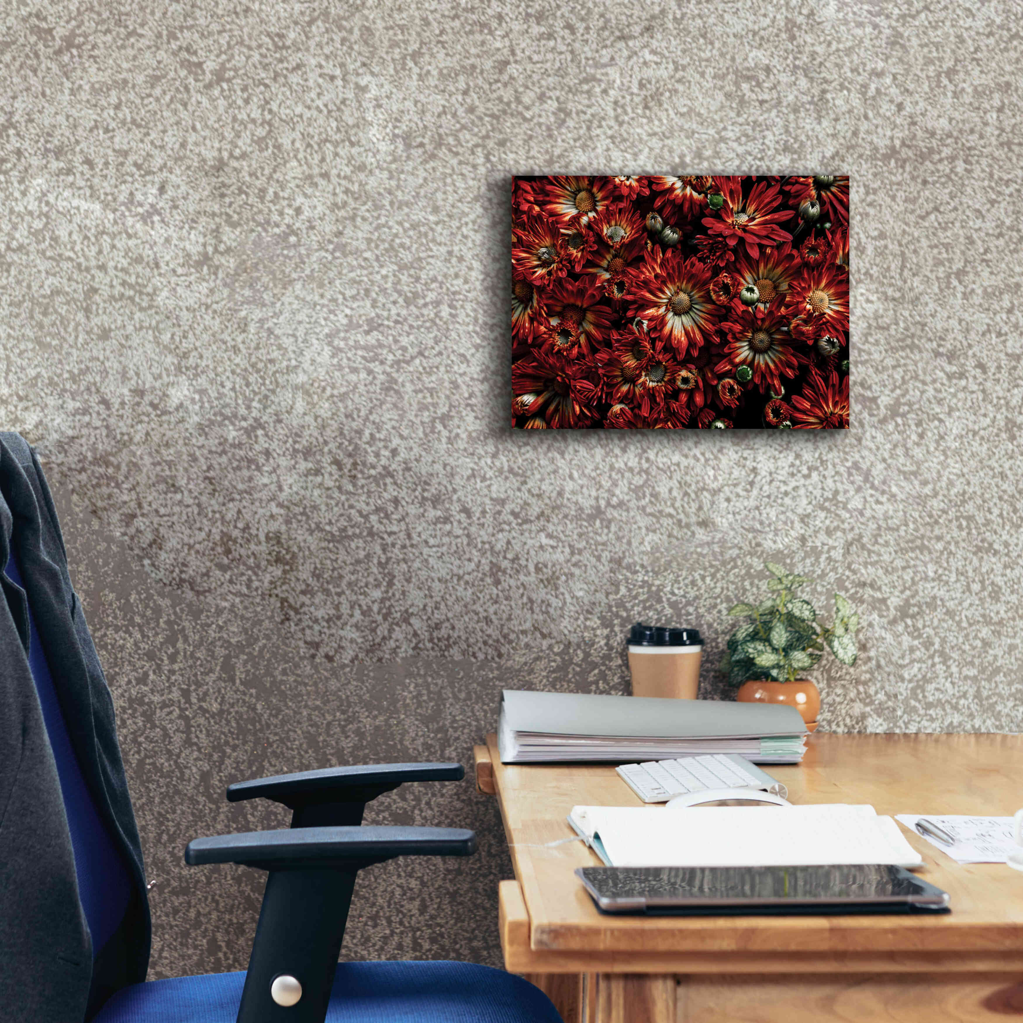 'Backyard Flowers 88 Color Version' by Brian Carson, Giclee Canvas Wall Art,16 x 12