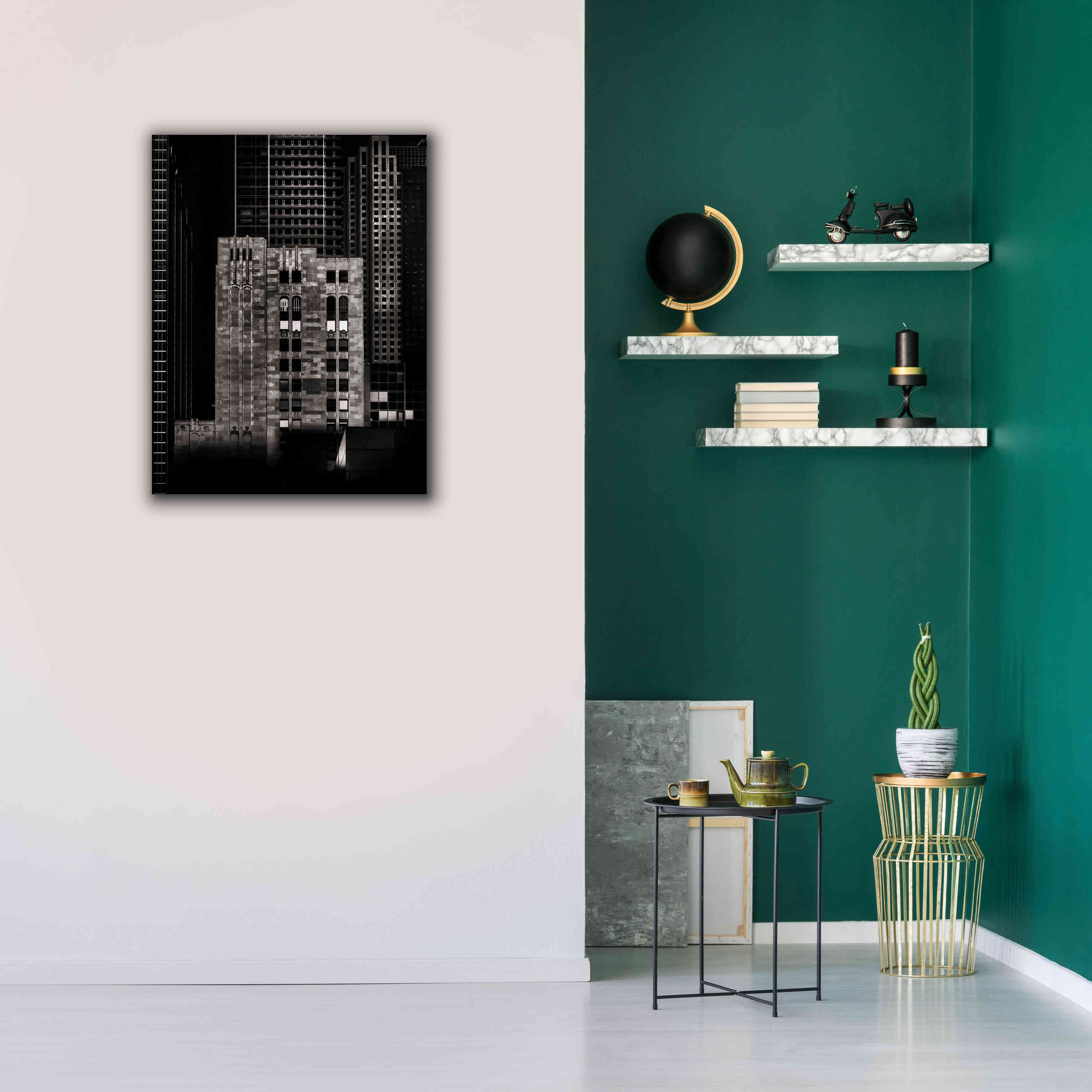 'Canada Permanent Trust Building No 1' by Brian Carson, Giclee Canvas Wall Art,26 x 34