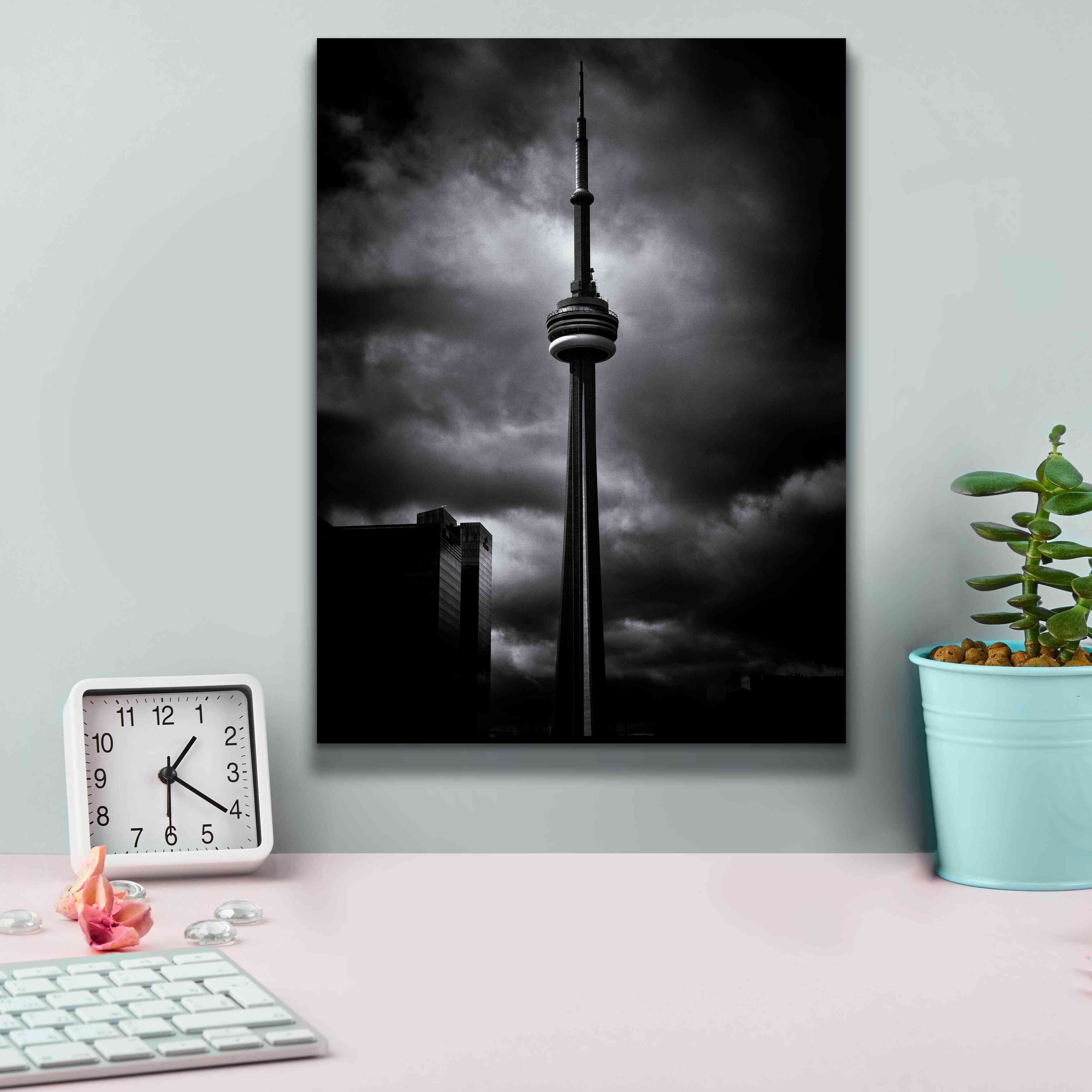 'CN Tower Toronto Canada No 6' by Brian Carson, Giclee Canvas Wall Art,12 x 16