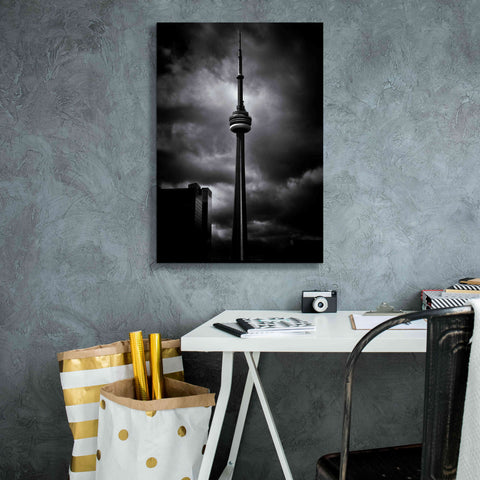 Image of 'CN Tower Toronto Canada No 6' by Brian Carson, Giclee Canvas Wall Art,18 x 26