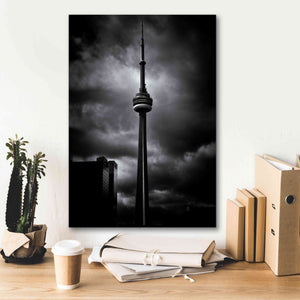 'CN Tower Toronto Canada No 6' by Brian Carson, Giclee Canvas Wall Art,18 x 26
