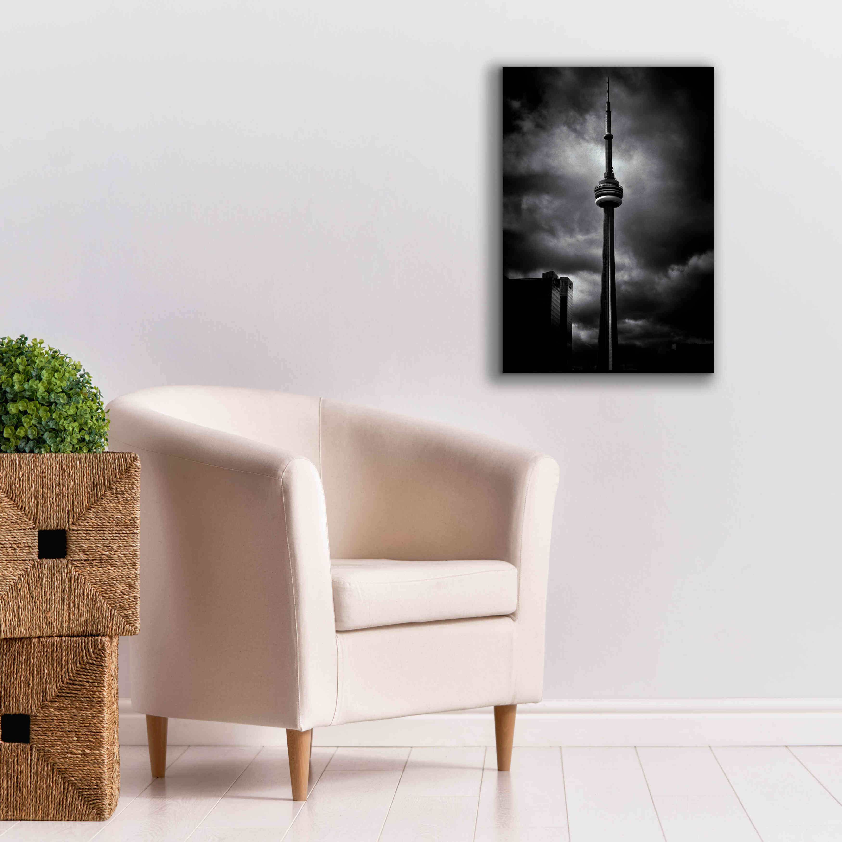 'CN Tower Toronto Canada No 6' by Brian Carson, Giclee Canvas Wall Art,18 x 26