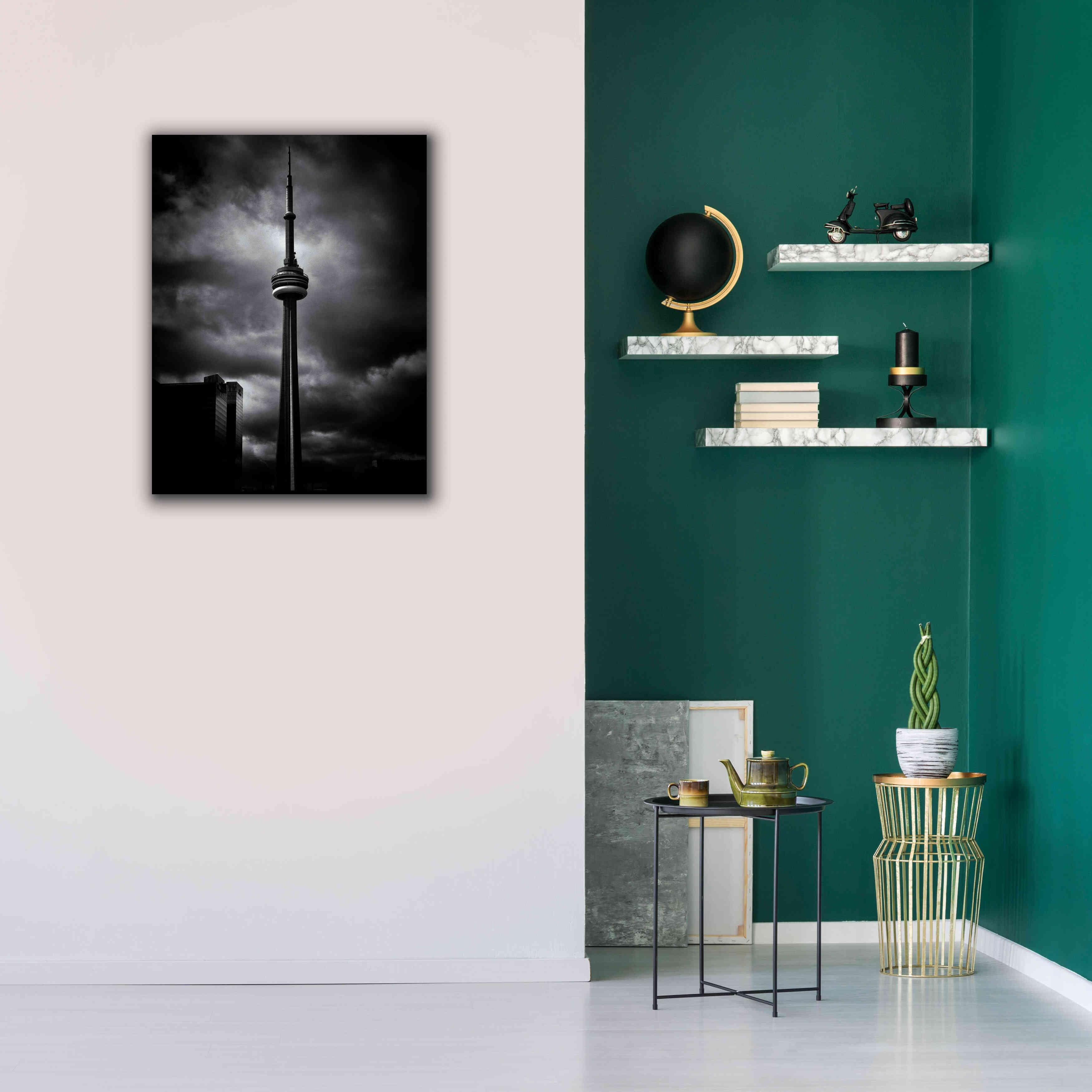 'CN Tower Toronto Canada No 6' by Brian Carson, Giclee Canvas Wall Art,26 x 34