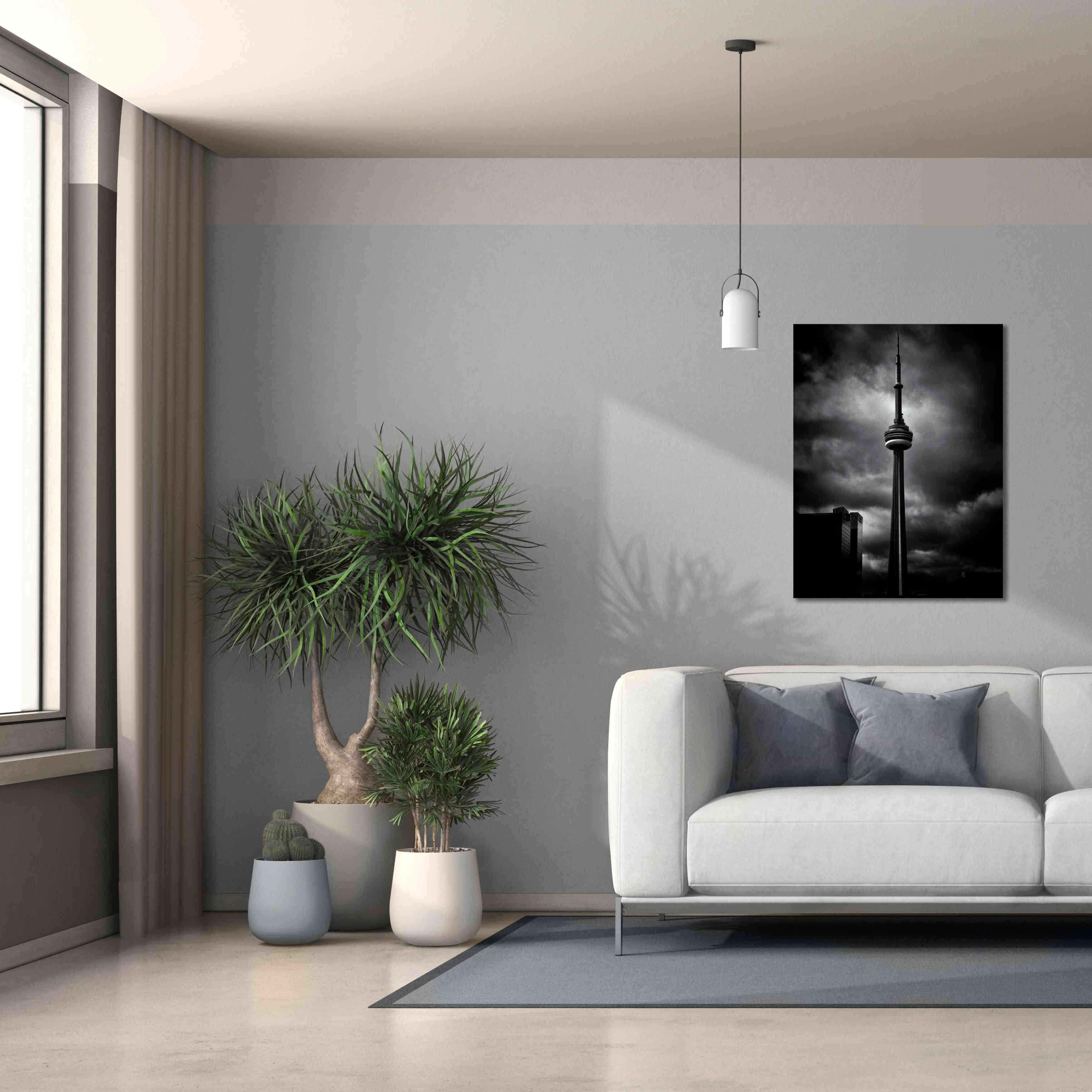 'CN Tower Toronto Canada No 6' by Brian Carson, Giclee Canvas Wall Art,26 x 34