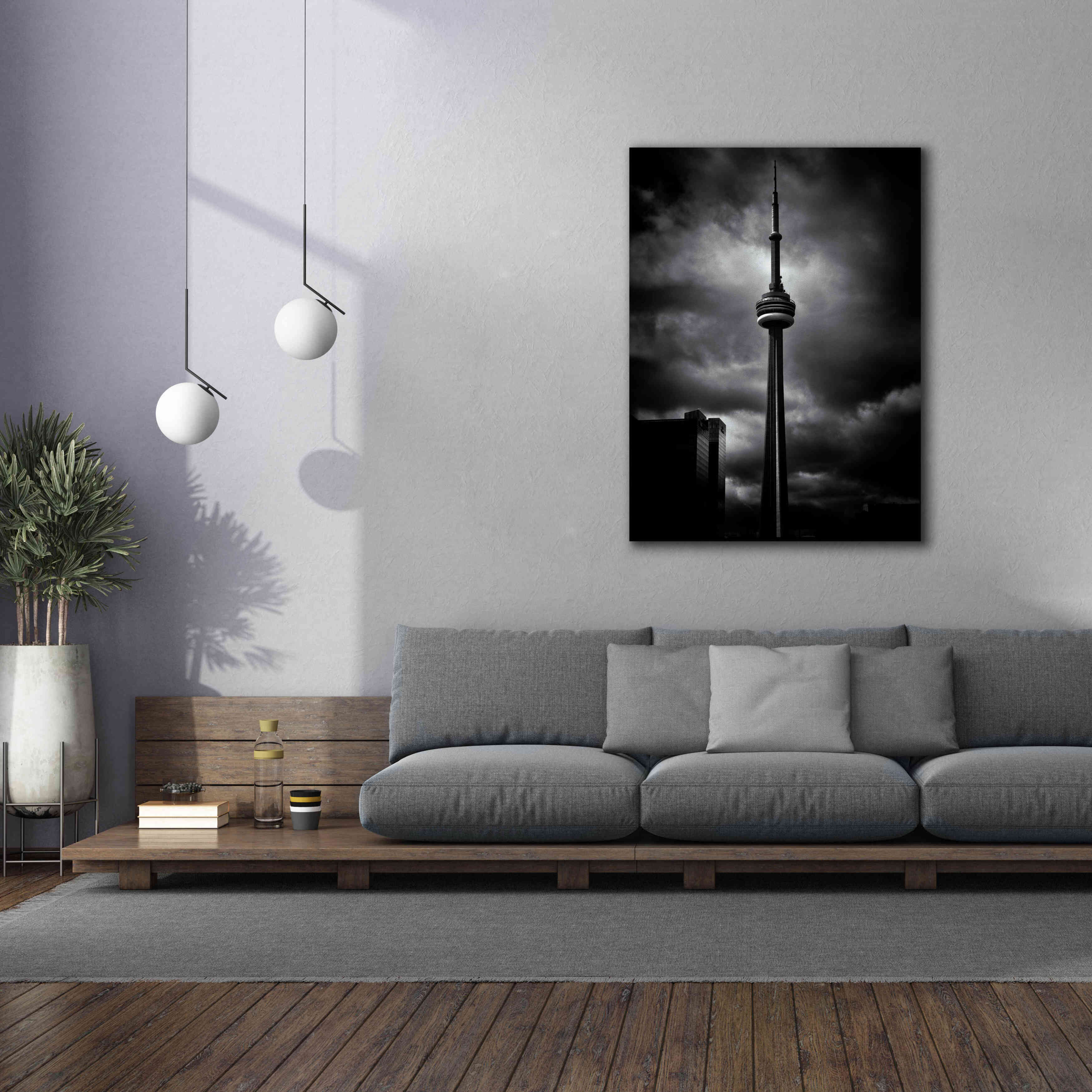 'CN Tower Toronto Canada No 6' by Brian Carson, Giclee Canvas Wall Art,40 x 54