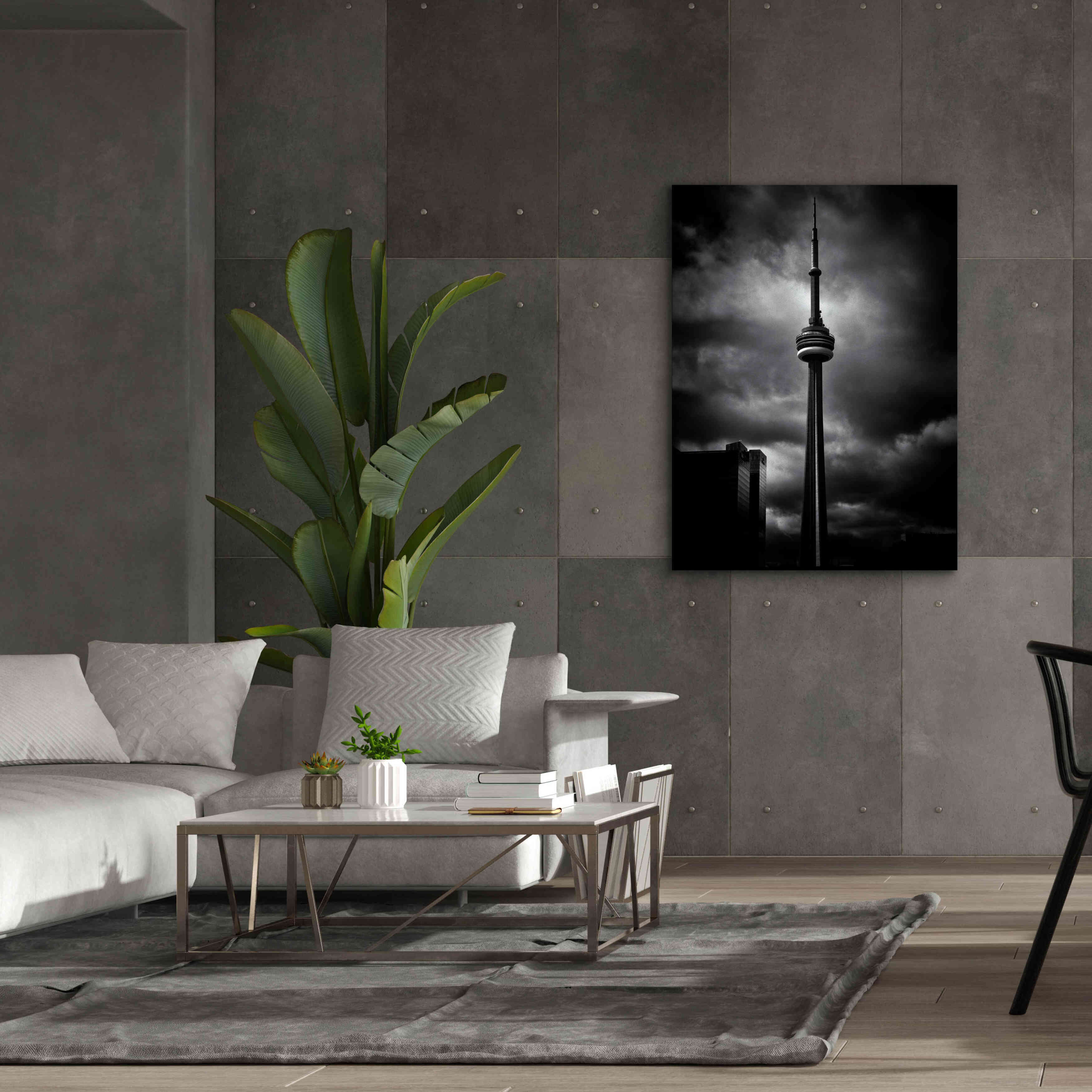 'CN Tower Toronto Canada No 6' by Brian Carson, Giclee Canvas Wall Art,40 x 54