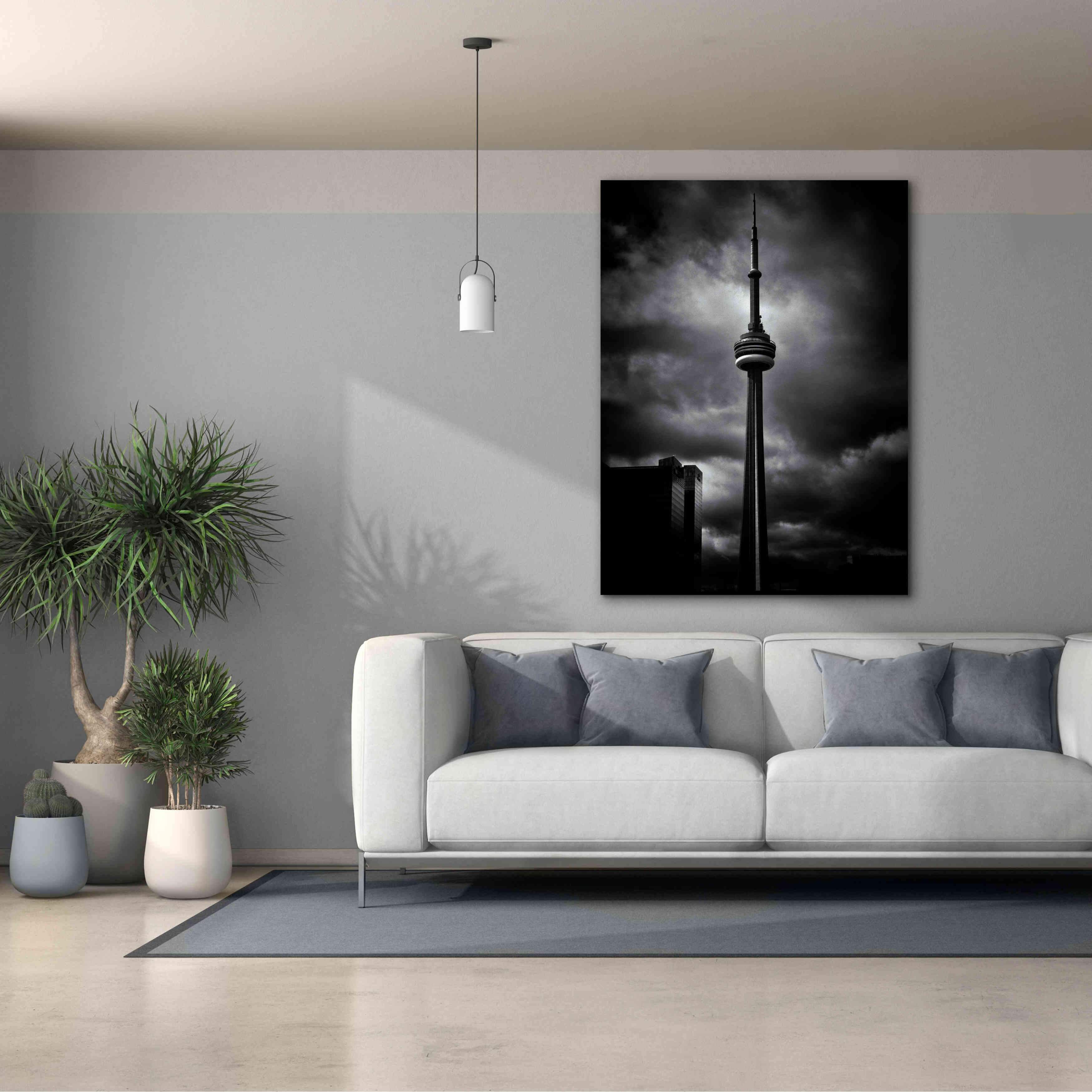 'CN Tower Toronto Canada No 6' by Brian Carson, Giclee Canvas Wall Art,40 x 54