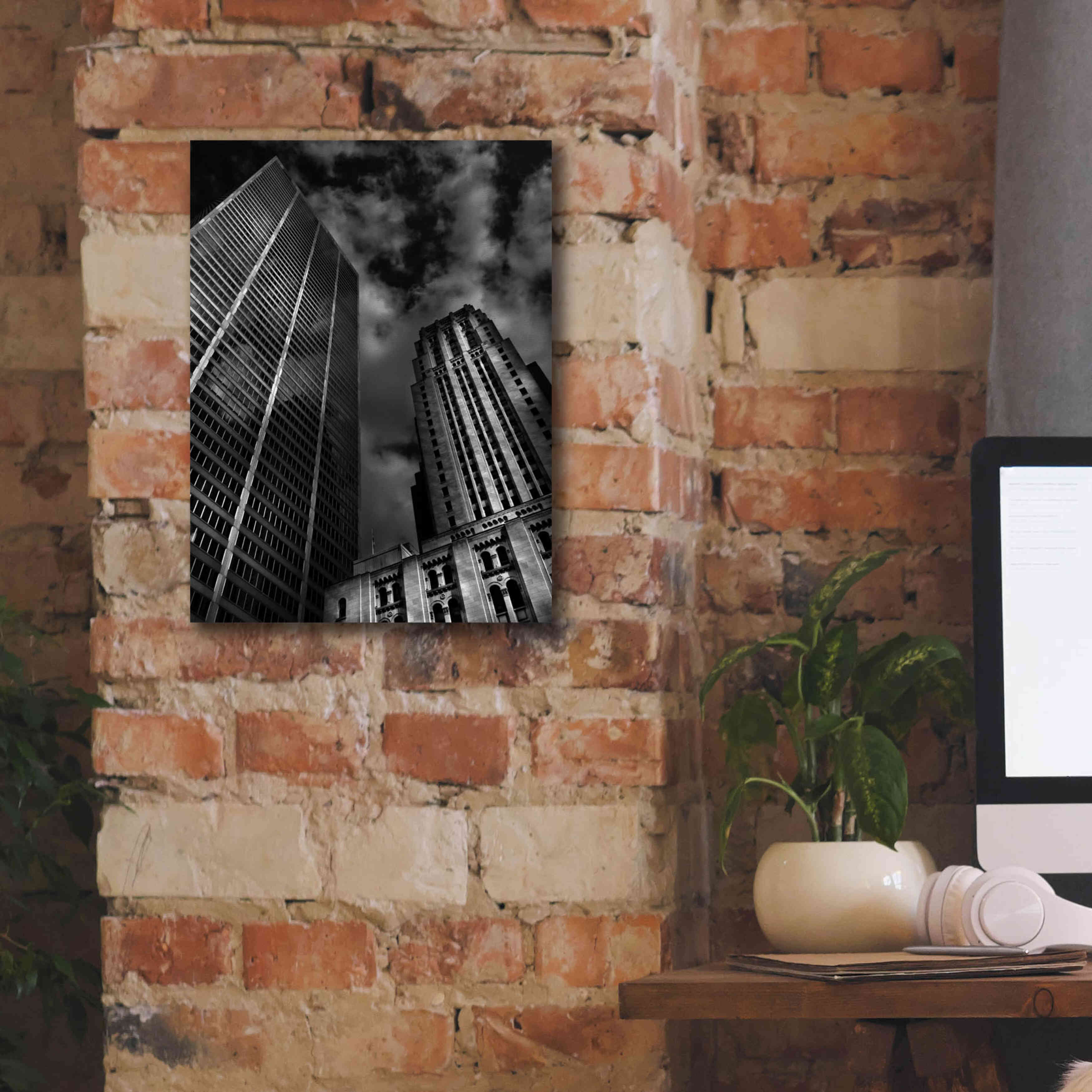 'Commerce Court Courtyard View No 1' by Brian Carson, Giclee Canvas Wall Art,12 x 16