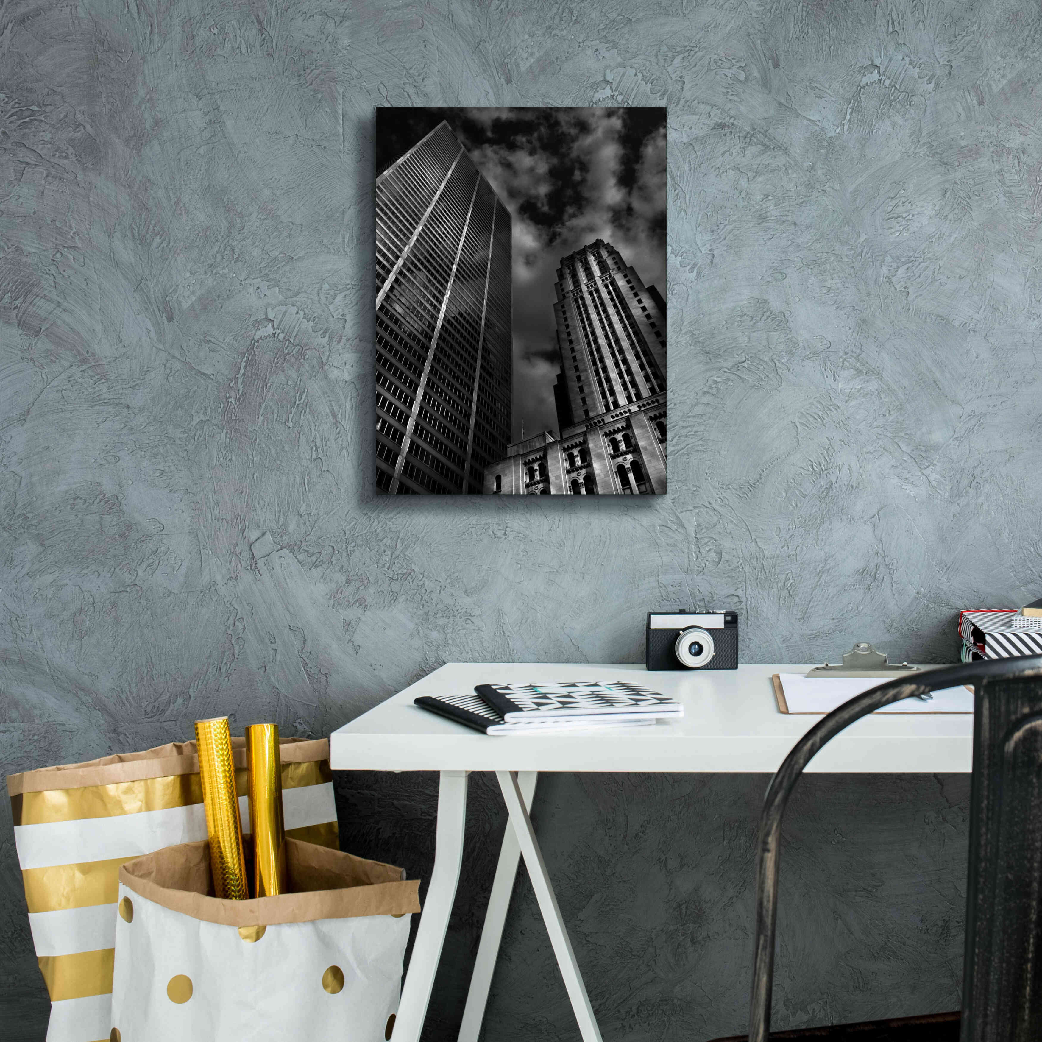 'Commerce Court Courtyard View No 1' by Brian Carson, Giclee Canvas Wall Art,12 x 16