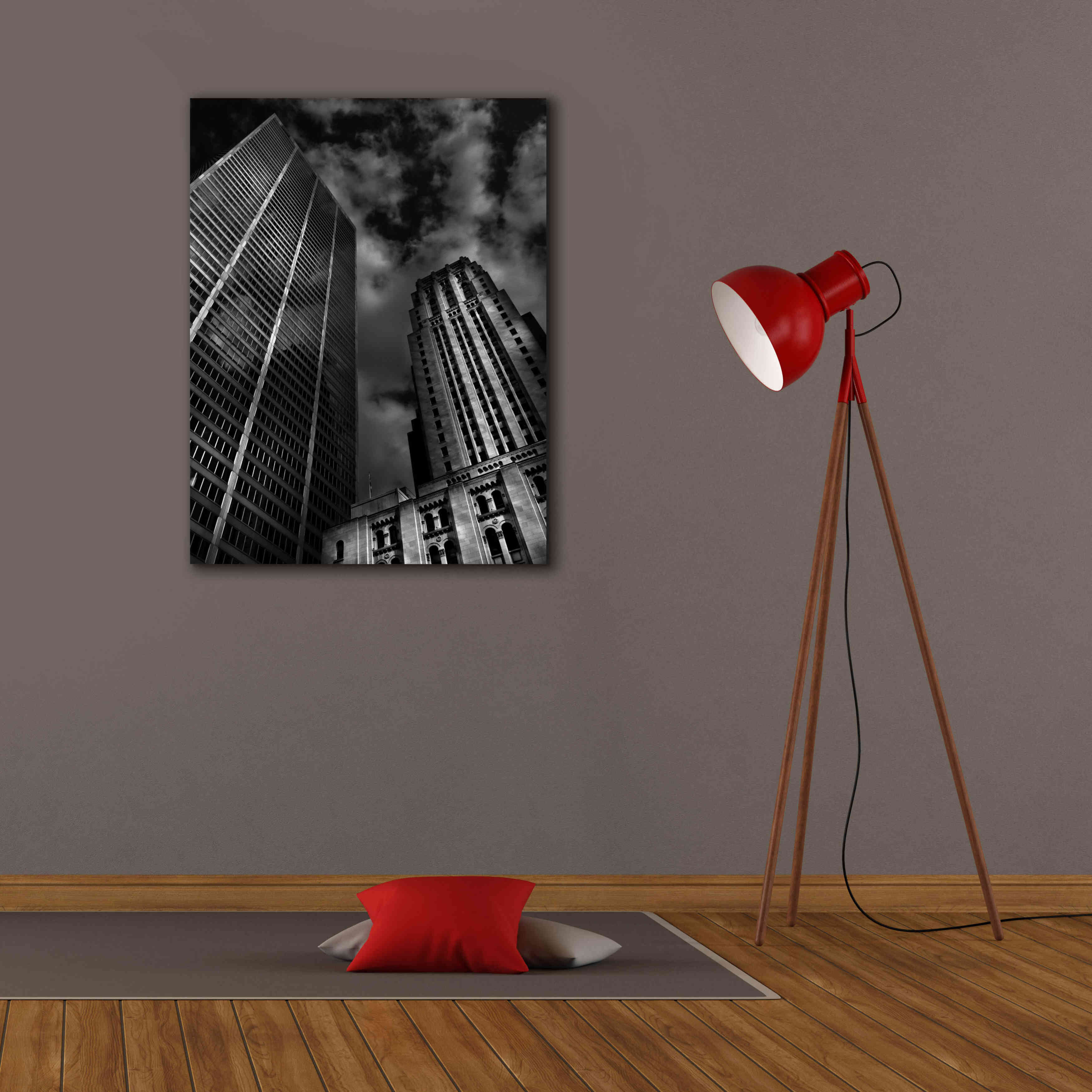 'Commerce Court Courtyard View No 1' by Brian Carson, Giclee Canvas Wall Art,26 x 34