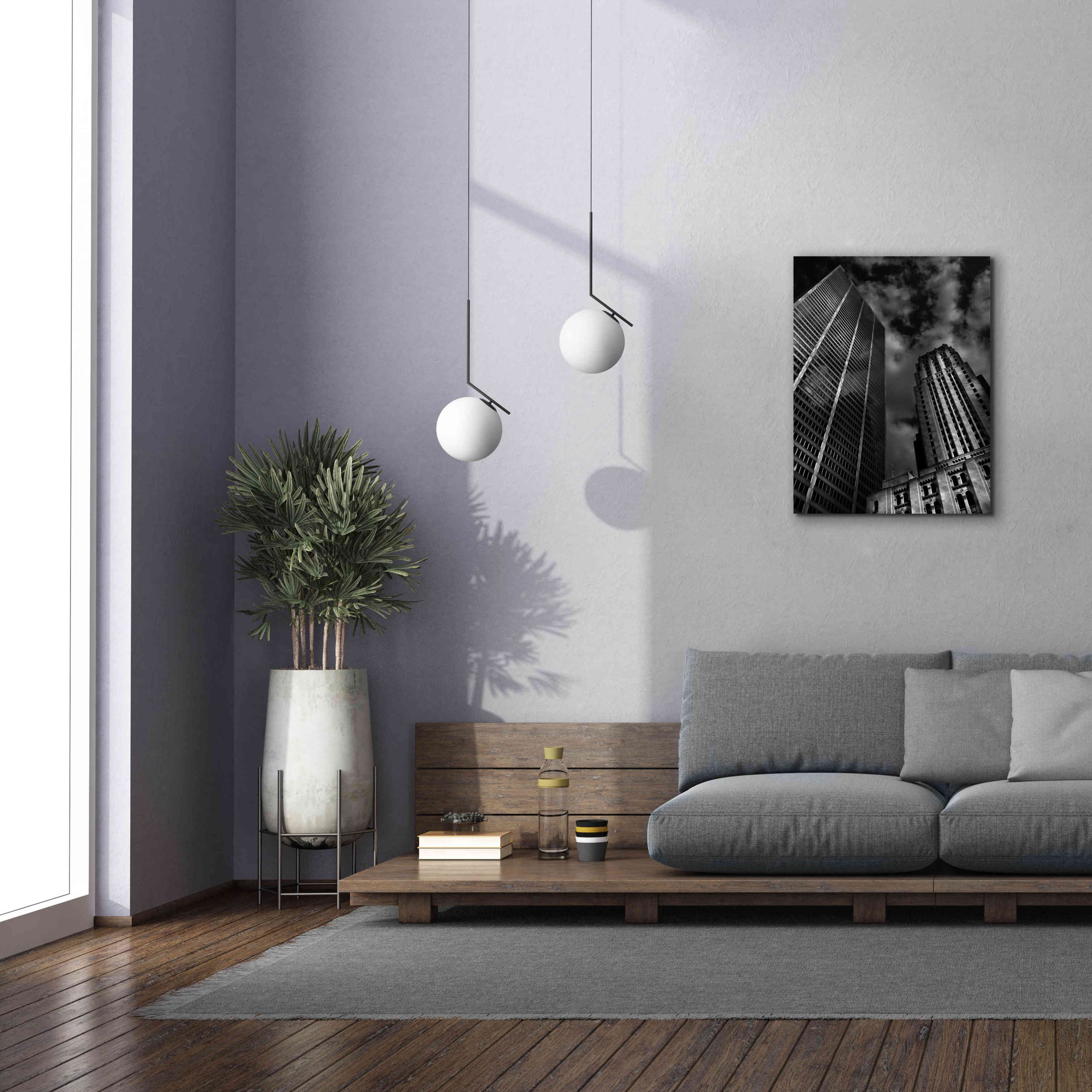 'Commerce Court Courtyard View No 1' by Brian Carson, Giclee Canvas Wall Art,26 x 34