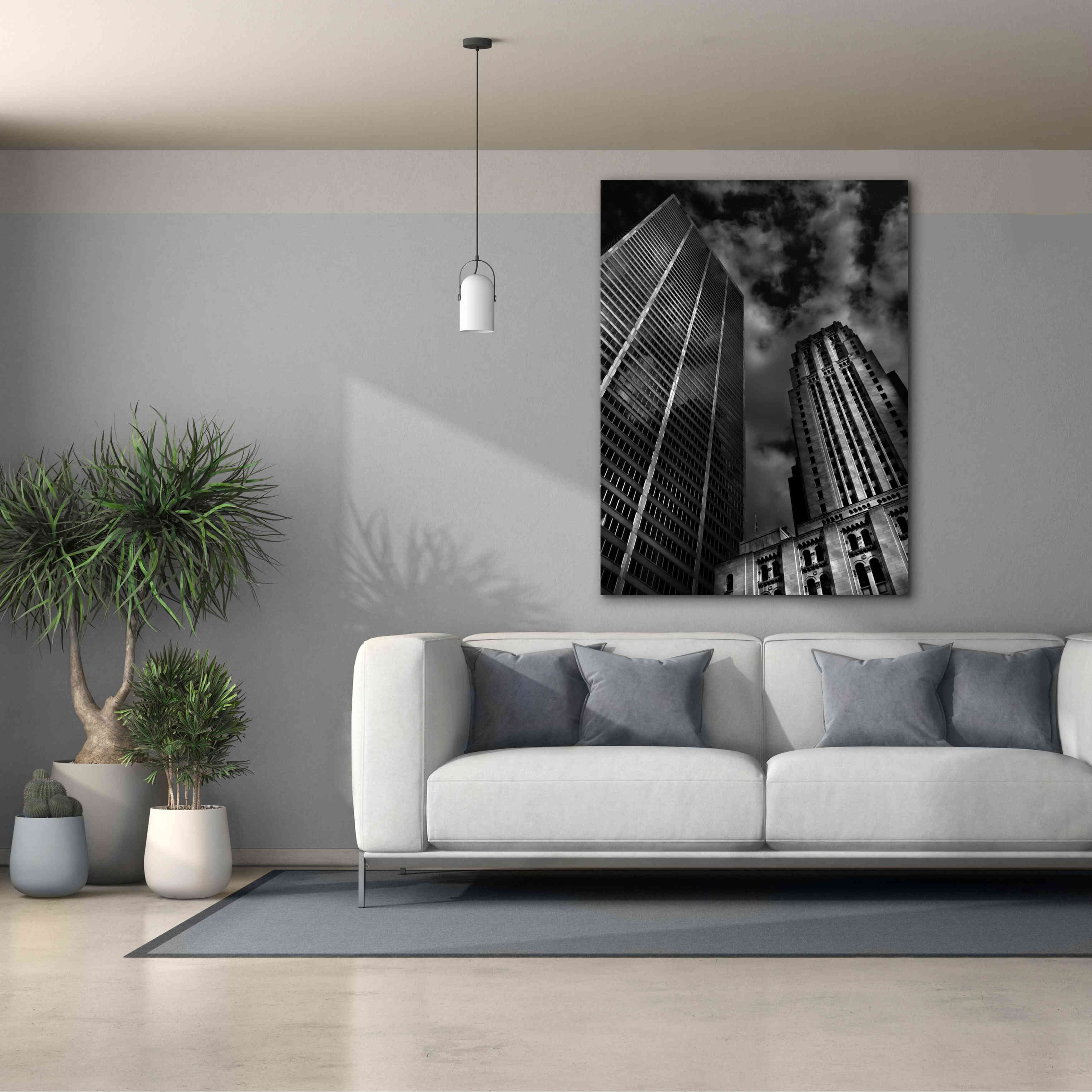 'Commerce Court Courtyard View No 1' by Brian Carson, Giclee Canvas Wall Art,40 x 54