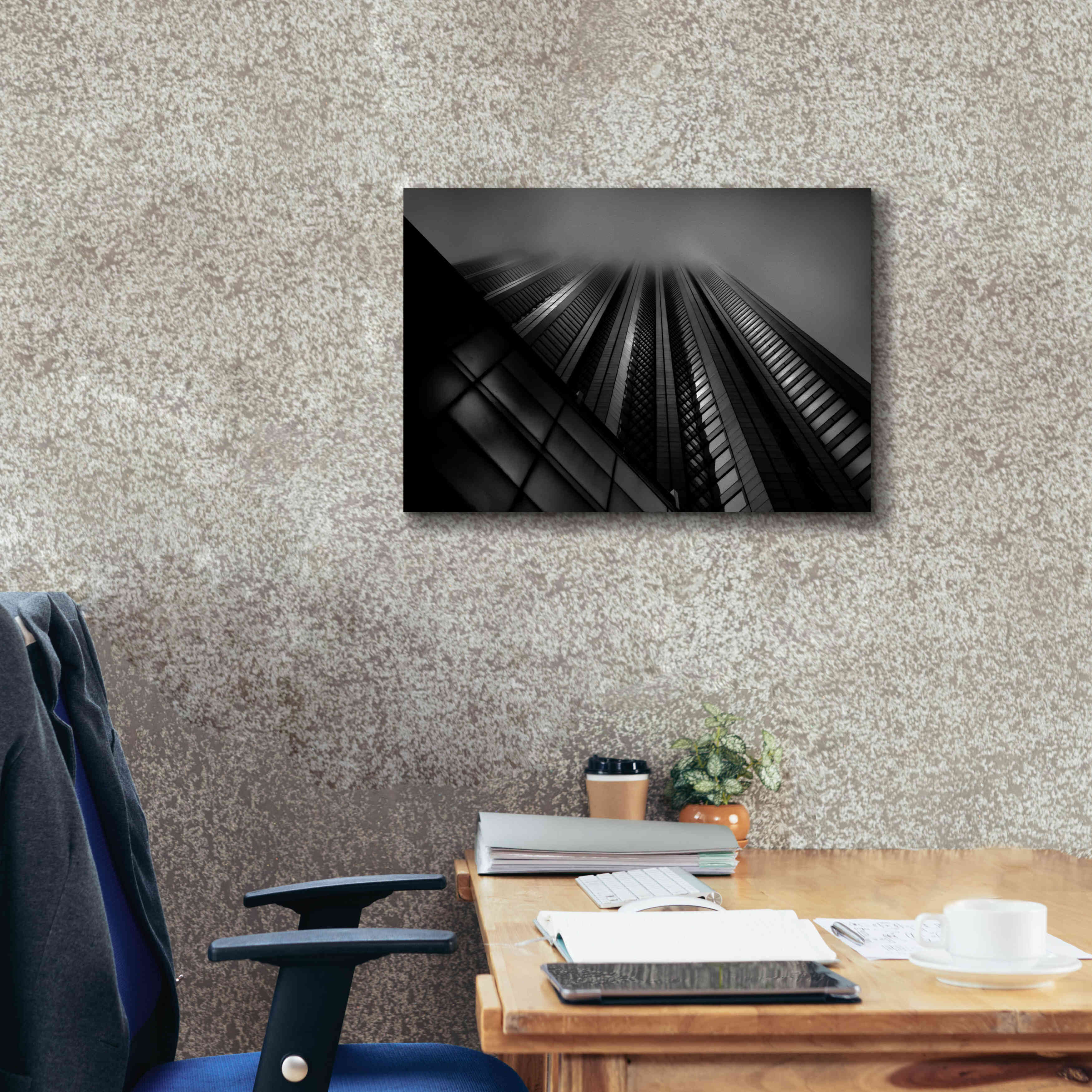 'Downtown Fogfest No 10' by Brian Carson, Giclee Canvas Wall Art,26 x 18