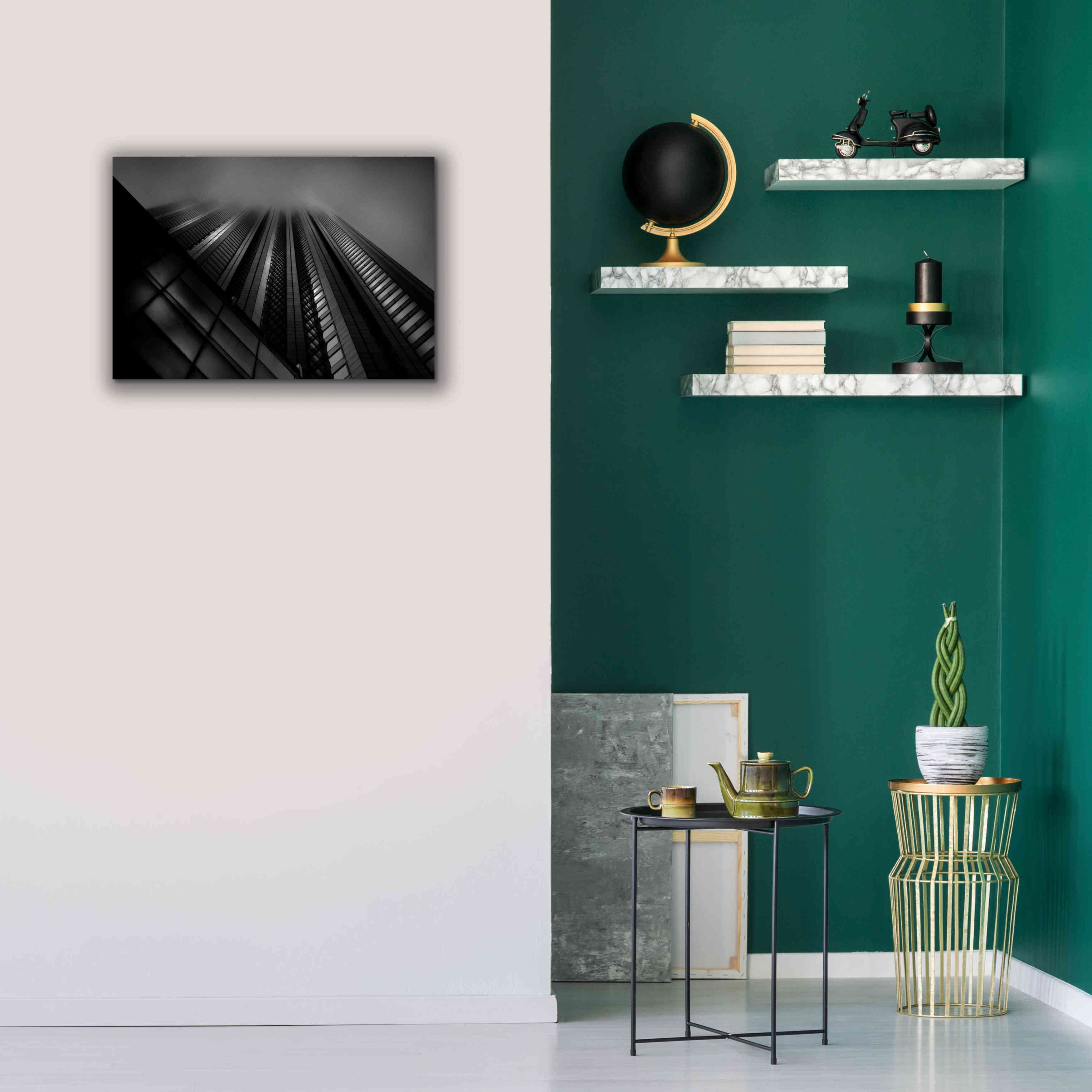 'Downtown Fogfest No 10' by Brian Carson, Giclee Canvas Wall Art,26 x 18