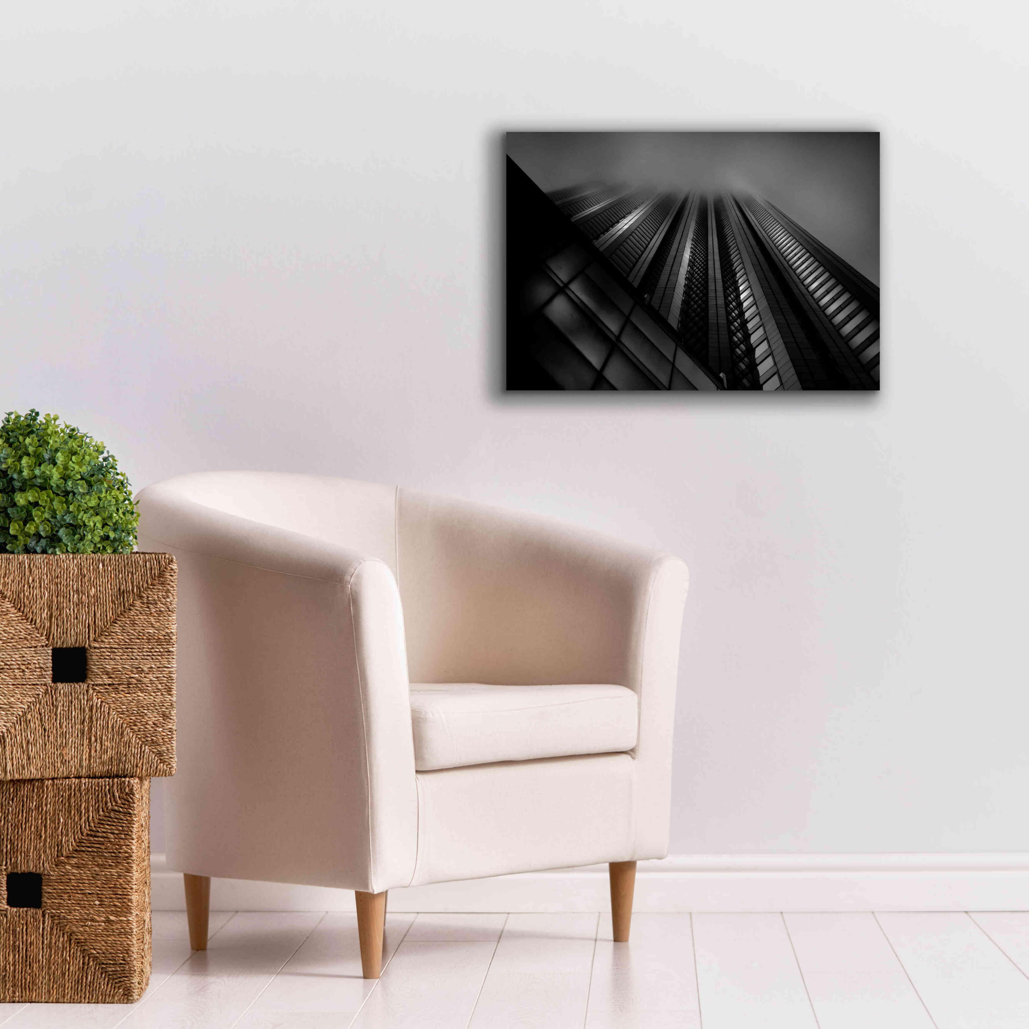 'Downtown Fogfest No 10' by Brian Carson, Giclee Canvas Wall Art,26 x 18