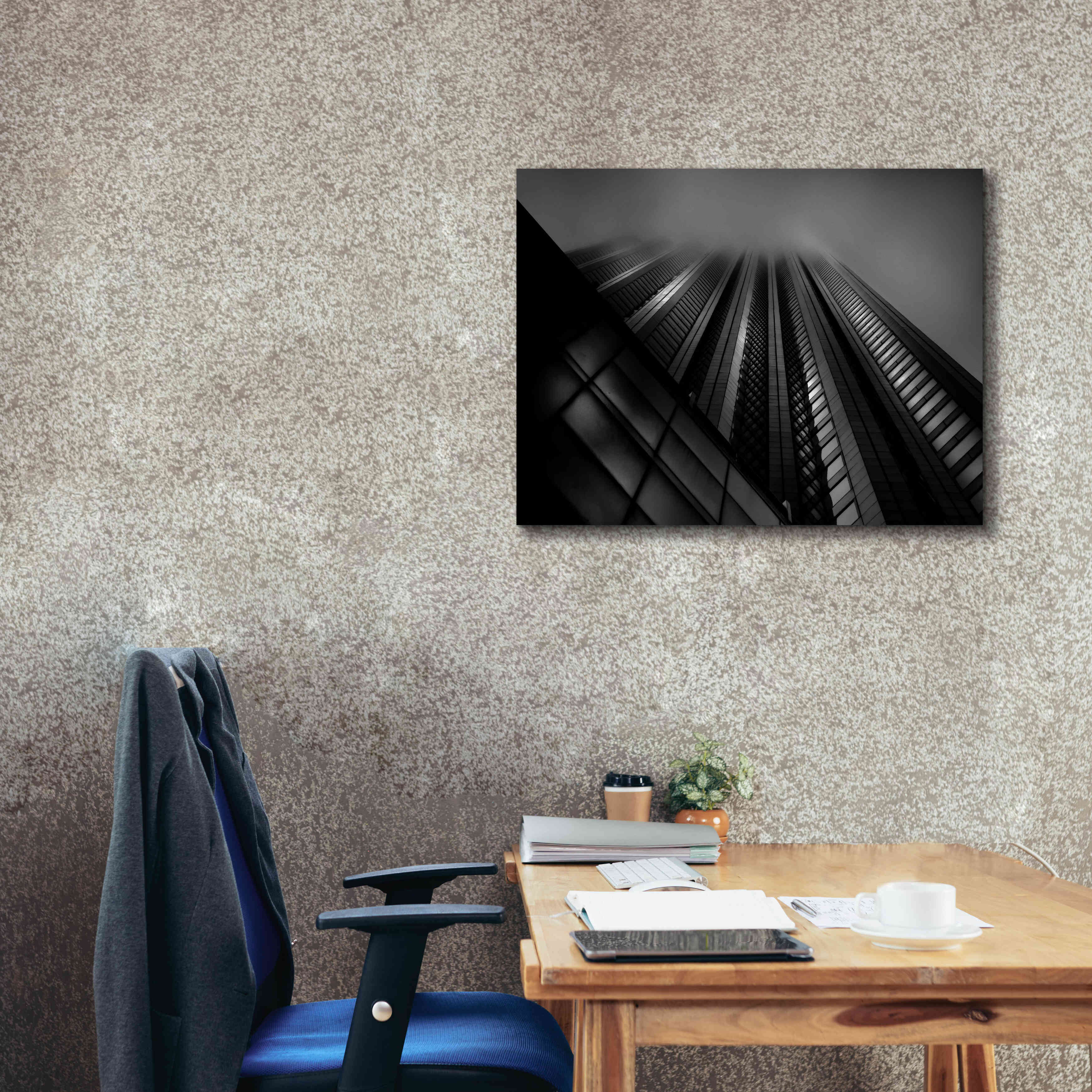 'Downtown Fogfest No 10' by Brian Carson, Giclee Canvas Wall Art,34 x 26