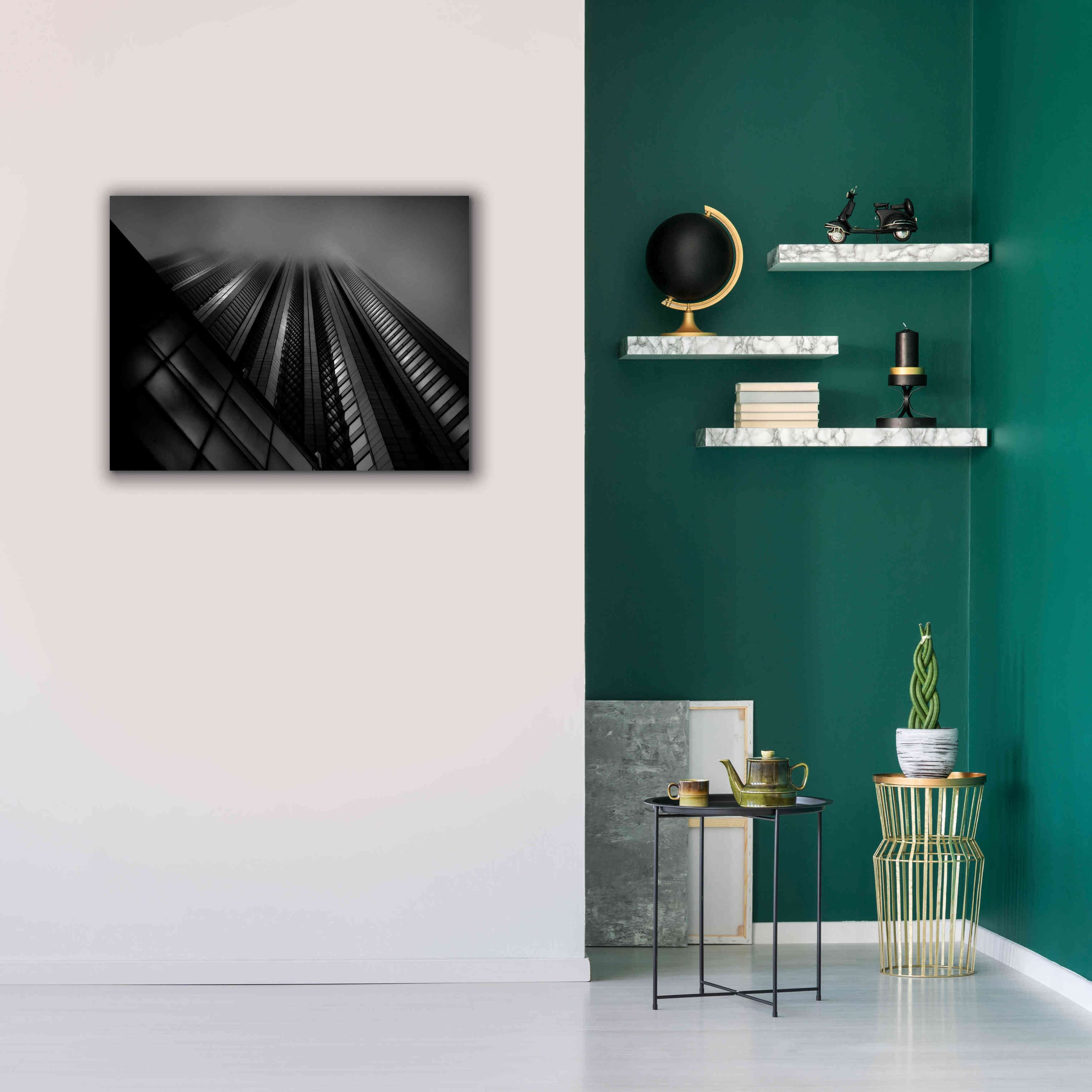 'Downtown Fogfest No 10' by Brian Carson, Giclee Canvas Wall Art,34 x 26